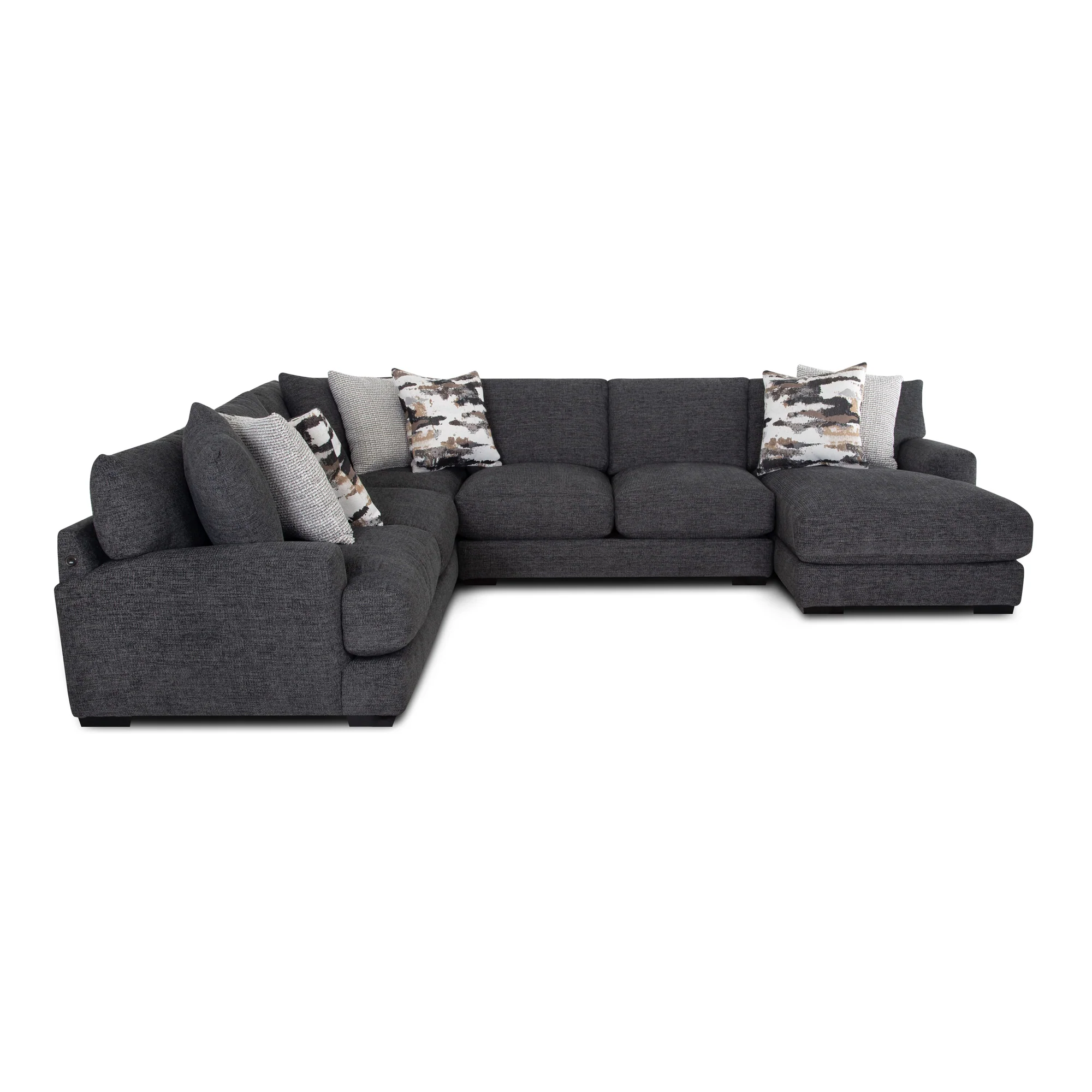 Wake 4 Piece Right Chaise Sectional
