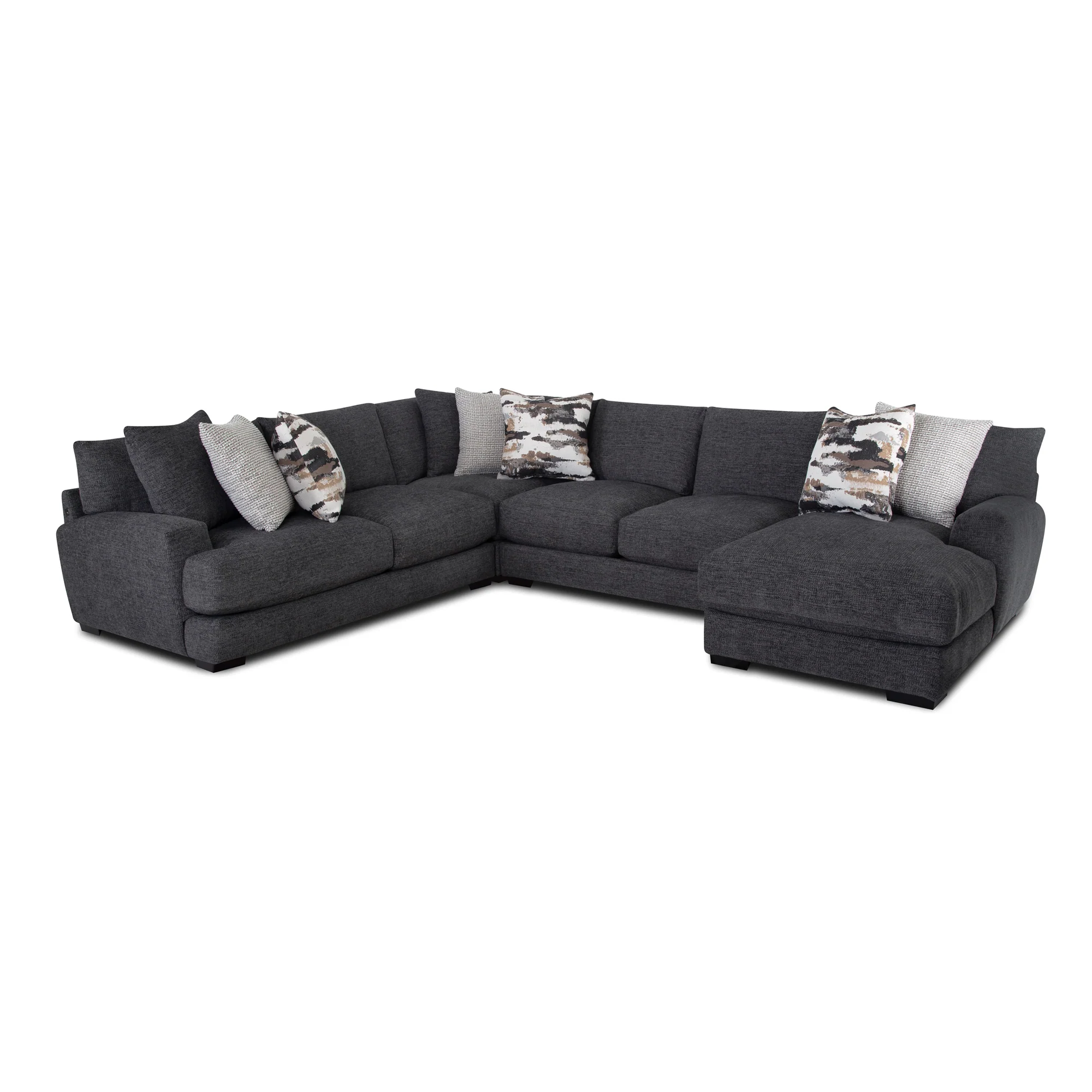 Wake 4 Piece Right Chaise Sectional - Image 2