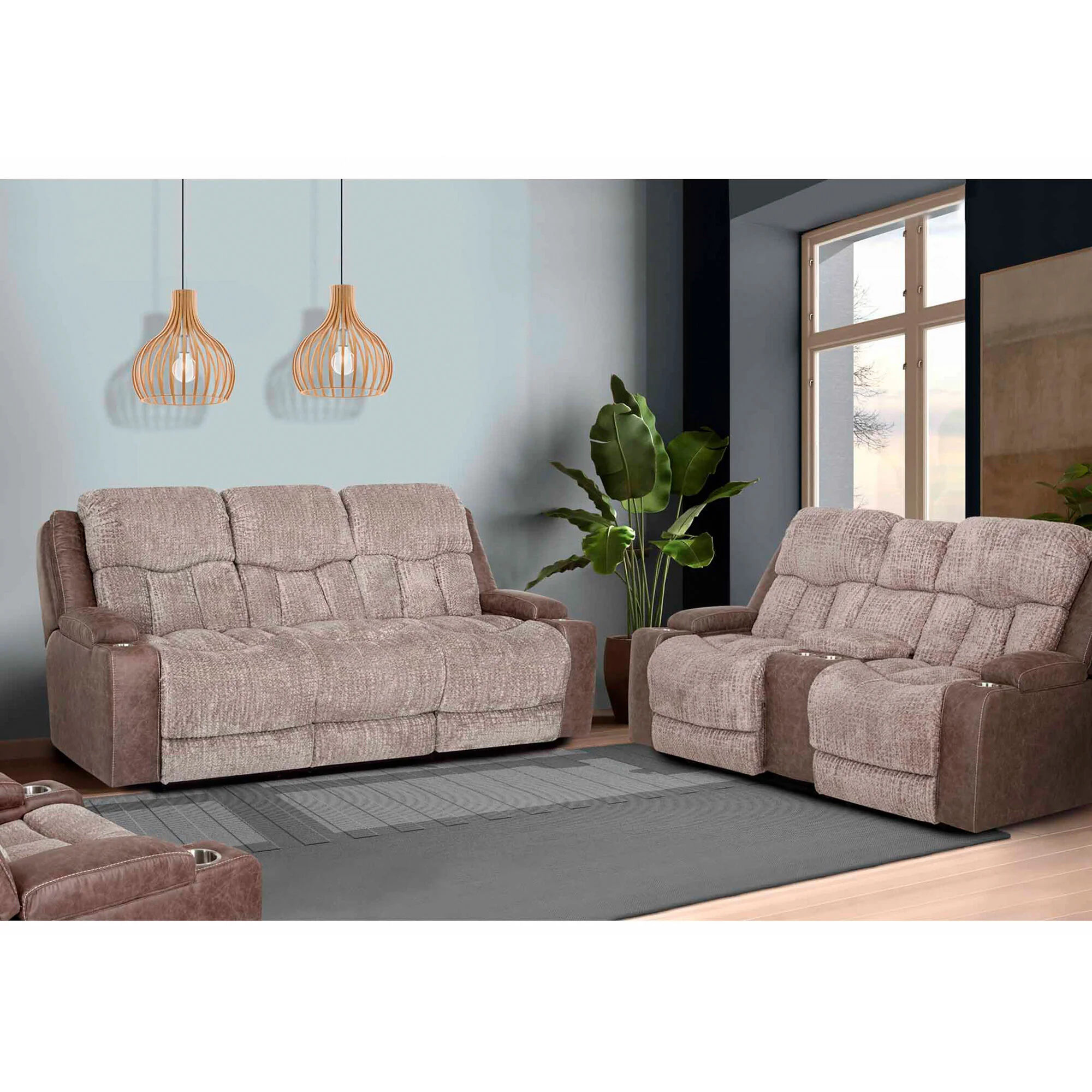 Aire Power+ Reclining Console Loveseat - Image 3
