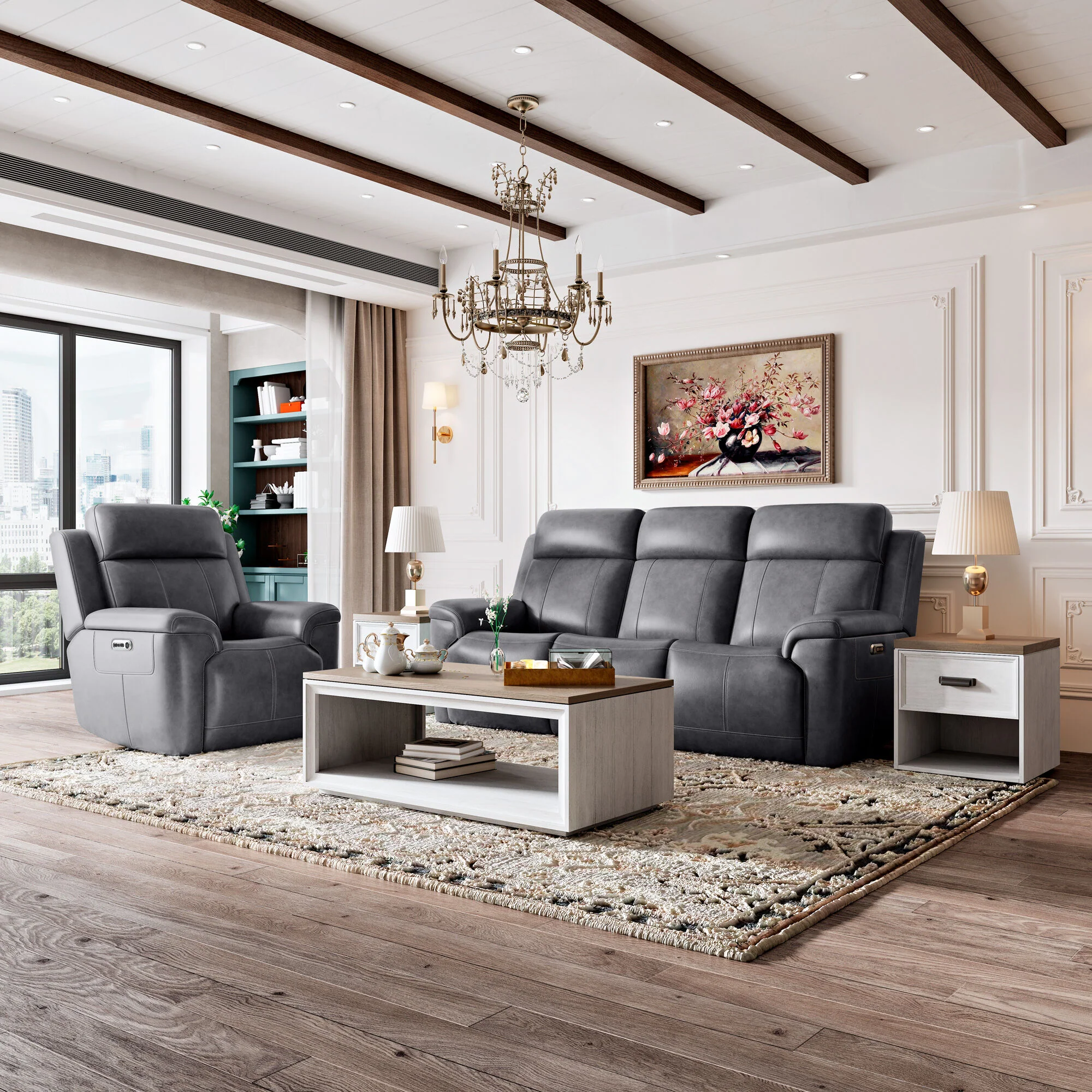 Amelia Power Recliner with Power Headrest and Lumbar - Image 4