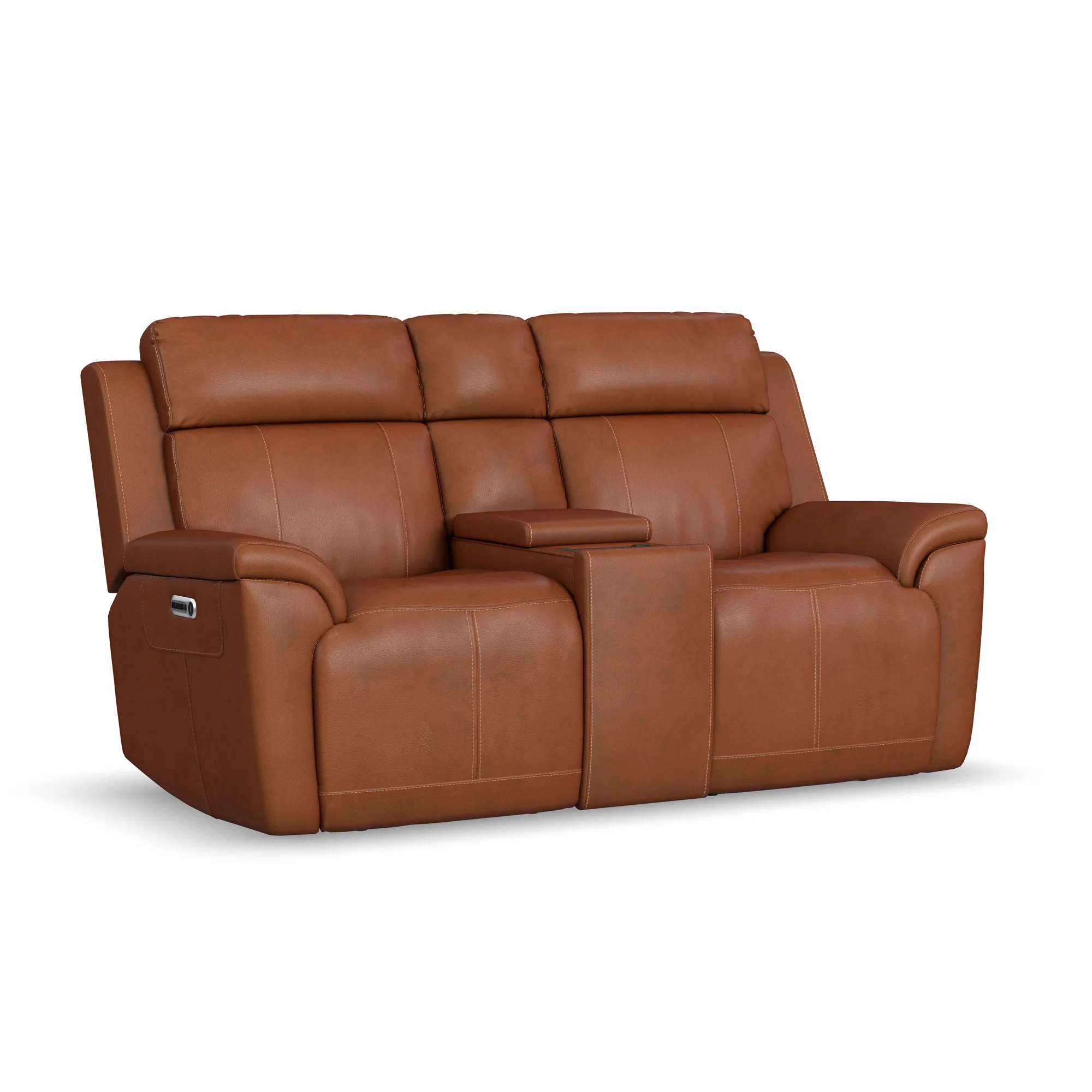 Amelia Power Reclining Console Loveseat with Power Headrests & Lumbar - Image 12