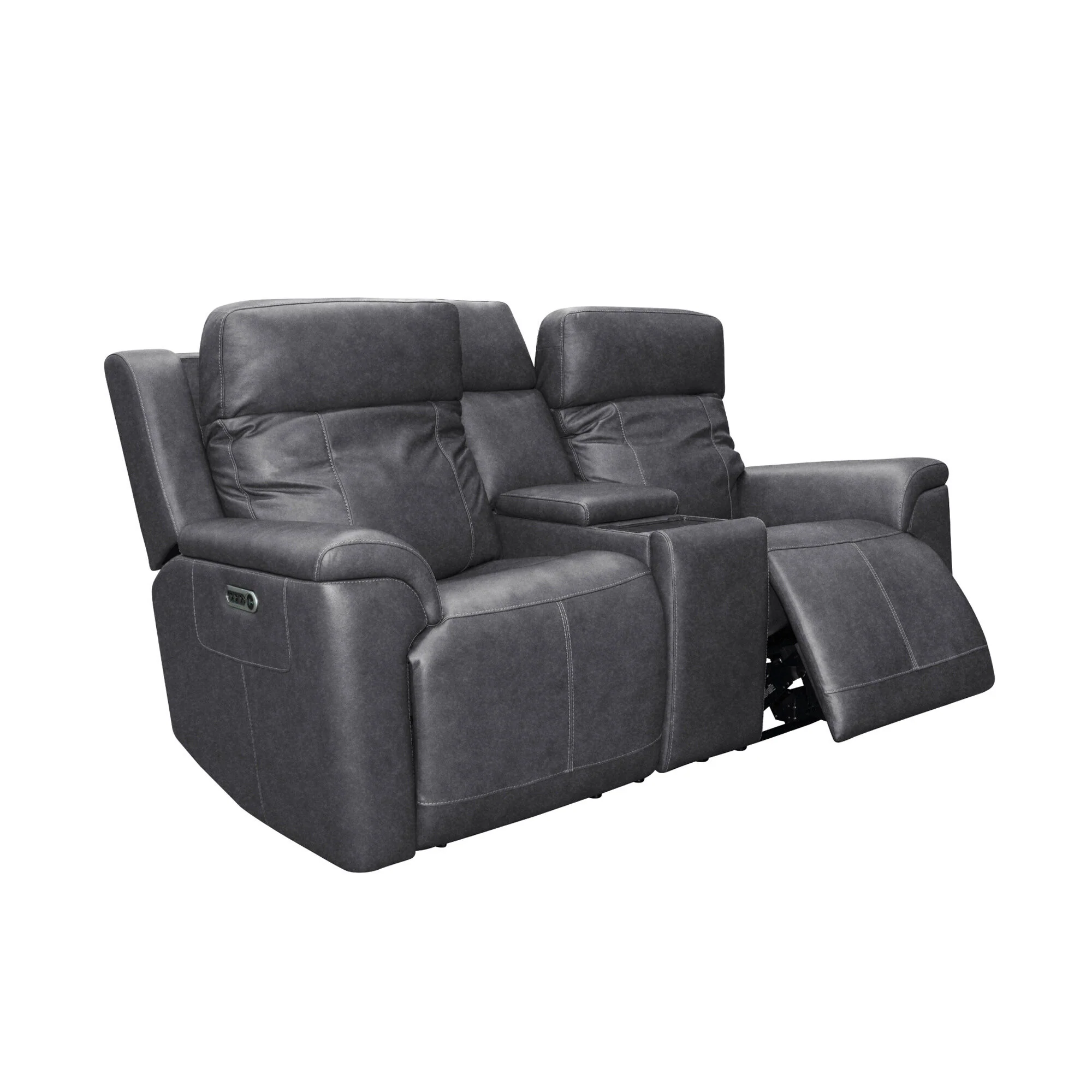 Amelia Power Reclining Console Loveseat with Power Headrests & Lumbar - Image 7