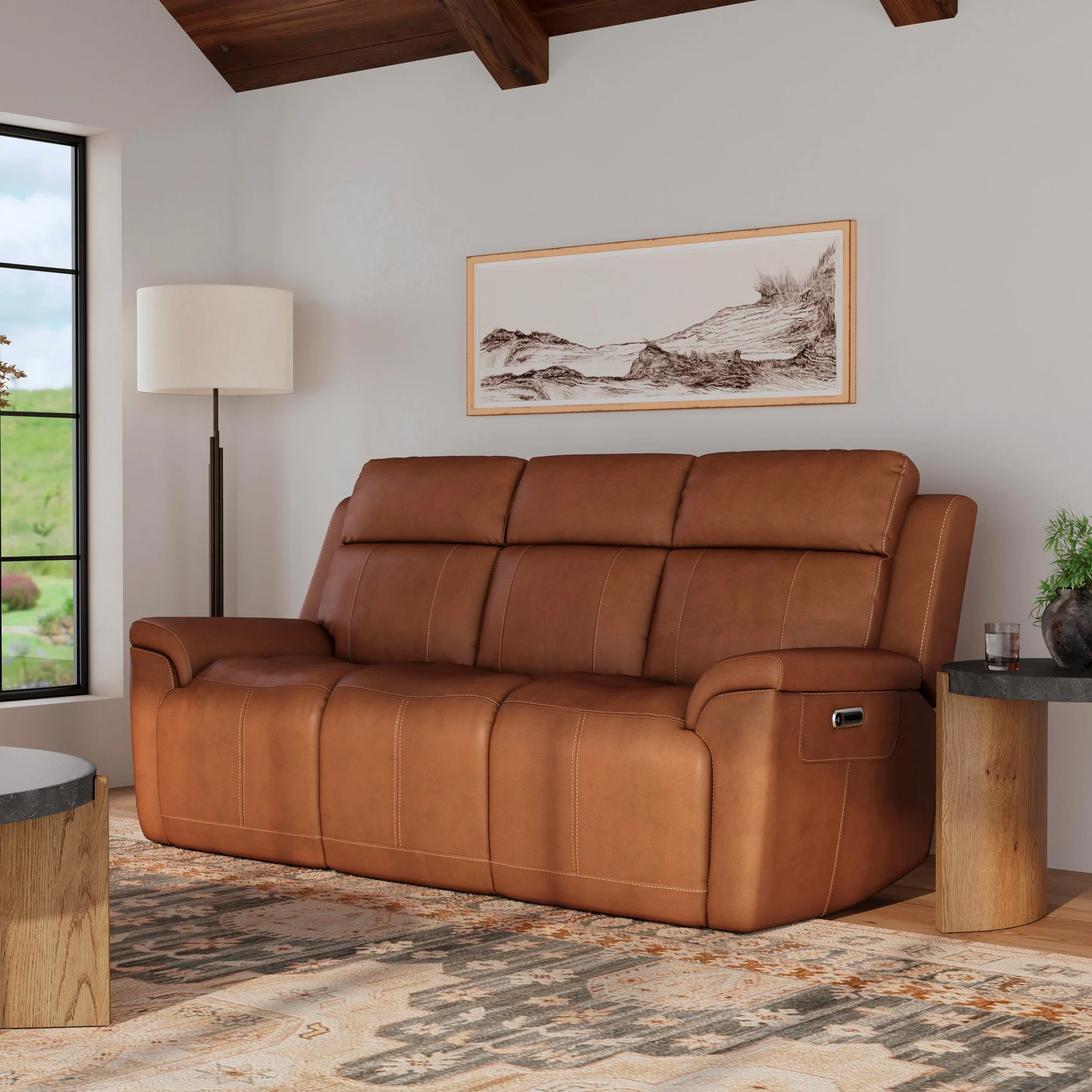 Amelia Power Reclining Console Sofa with Power Headrests and Lumbar - Image 13