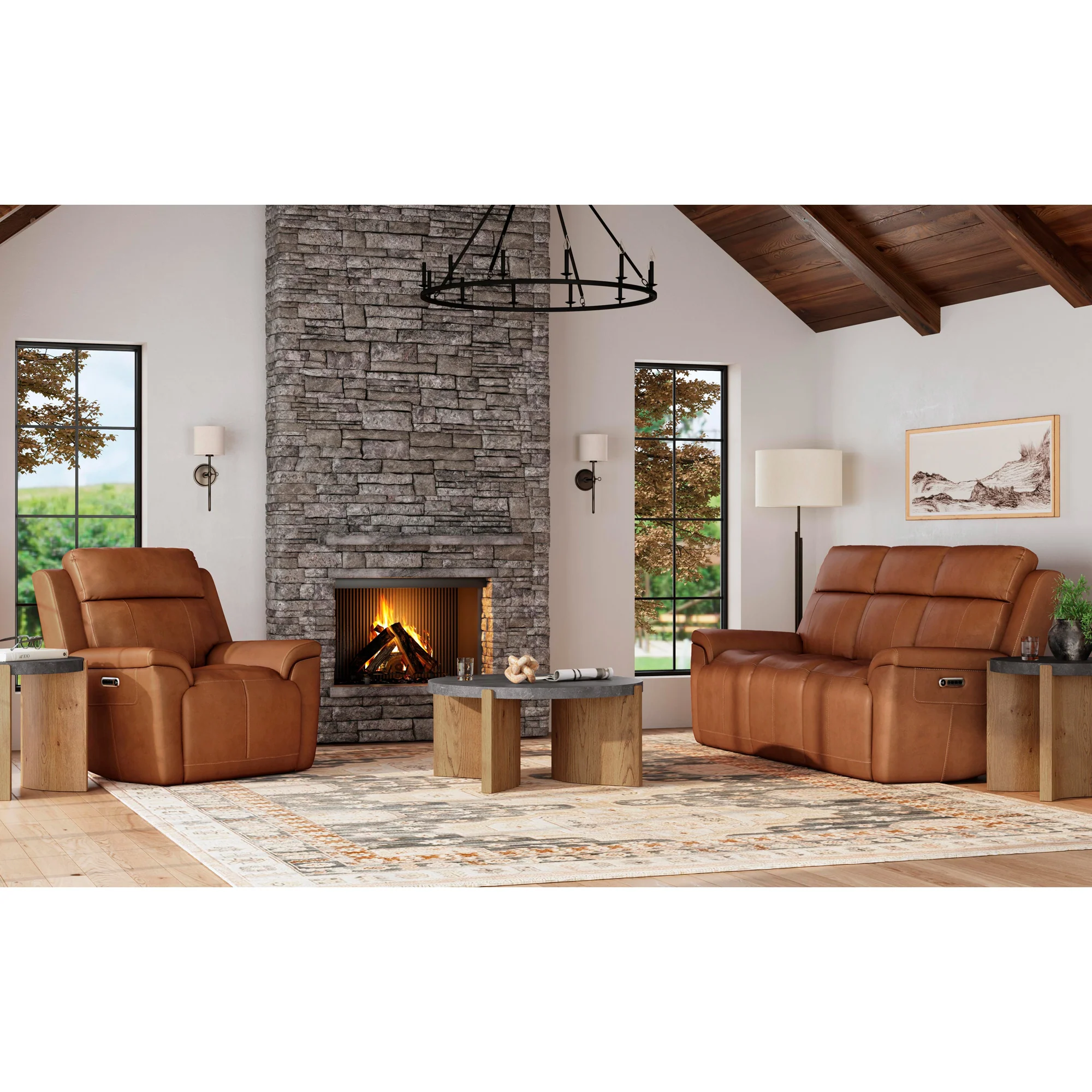 Amelia Power Reclining Console Sofa with Power Headrests and Lumbar - Image 14