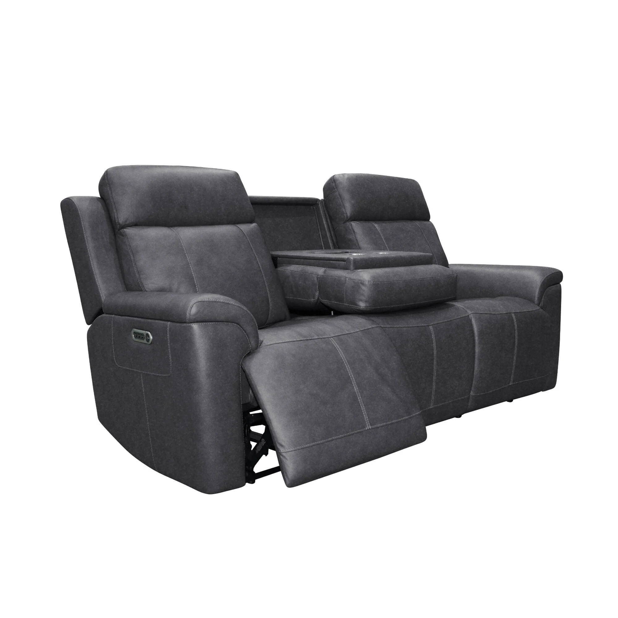 Amelia Power Reclining Console Sofa with Power Headrests and Lumbar - Image 6