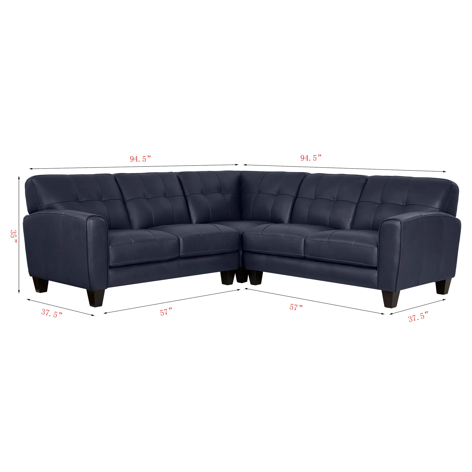Asher 3 Piece Sectional - Image 9