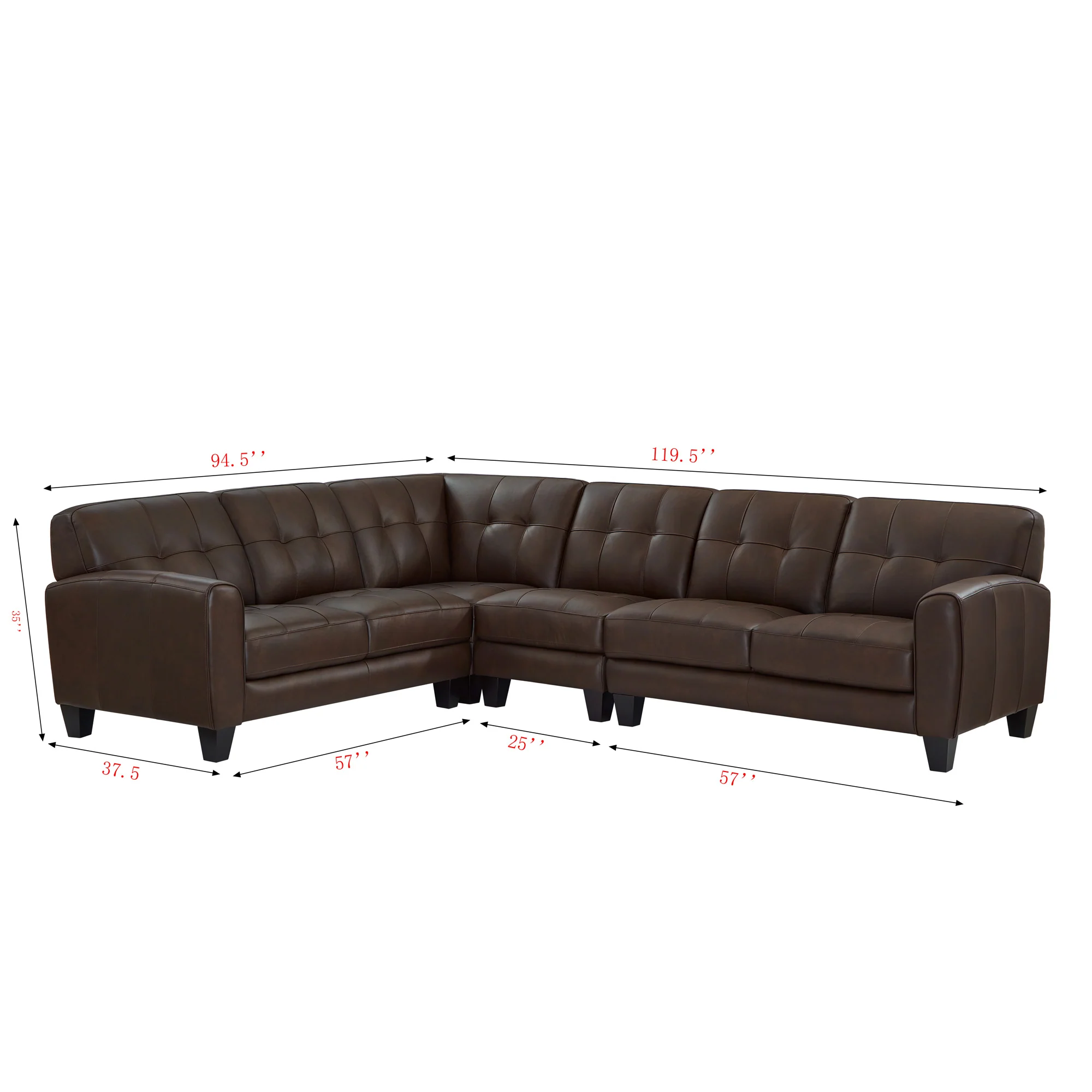 Asher 4 Piece Sectional - Image 10