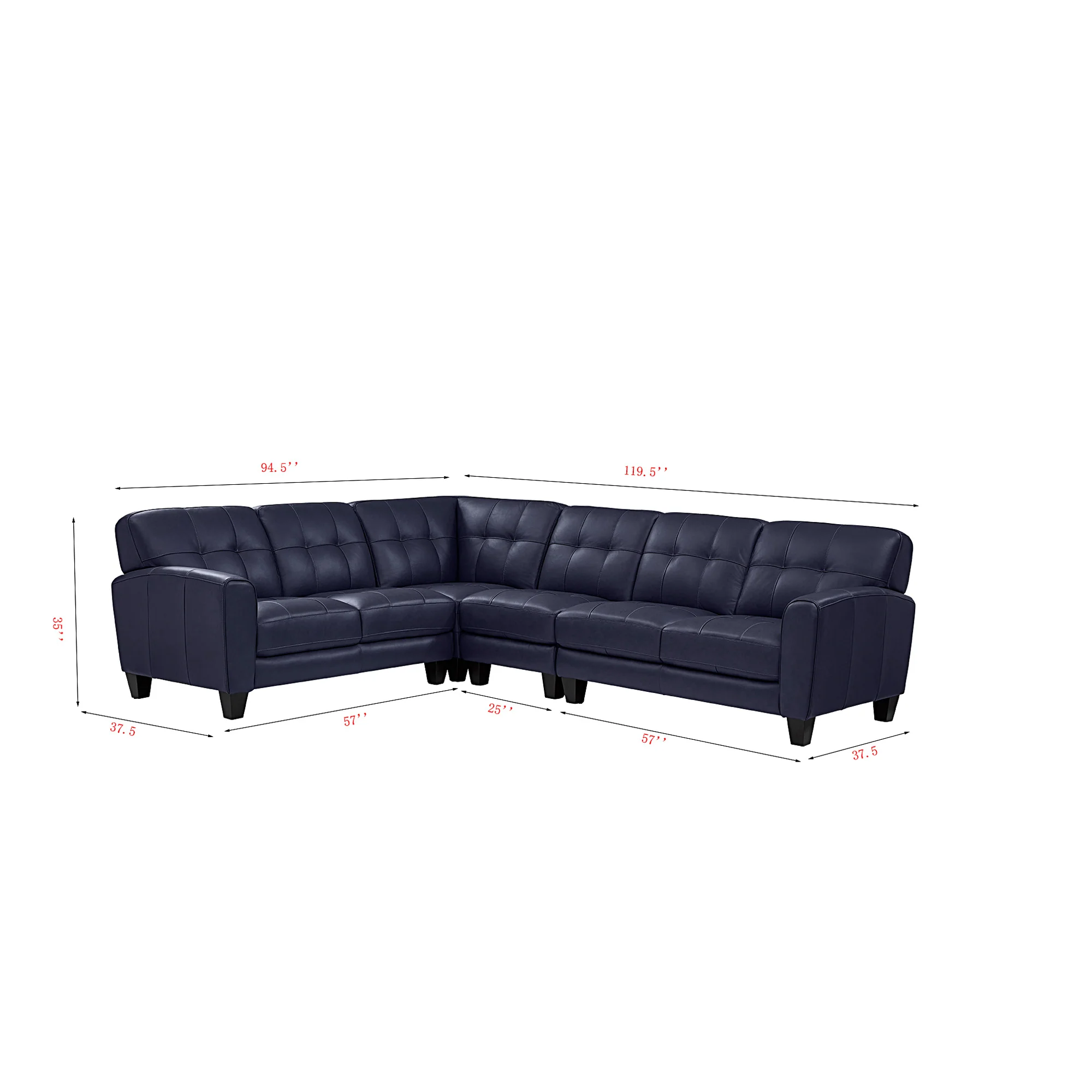 Asher 4 Piece Sectional - Image 20