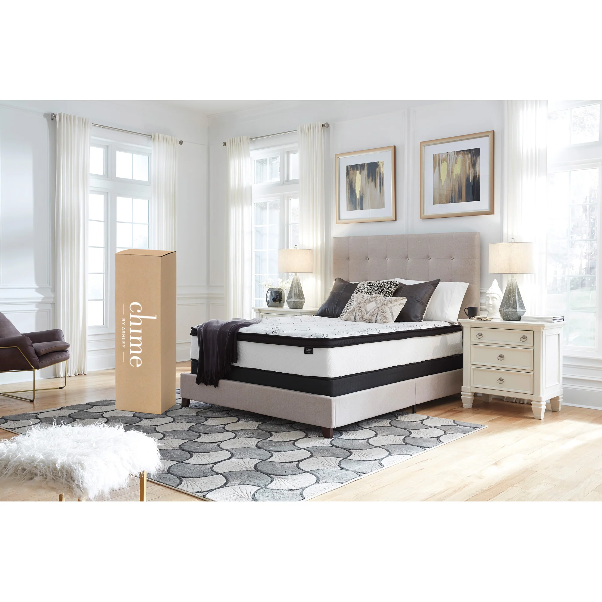 Ashley Chime 12 Inch Hybrid Mattress - Image 32