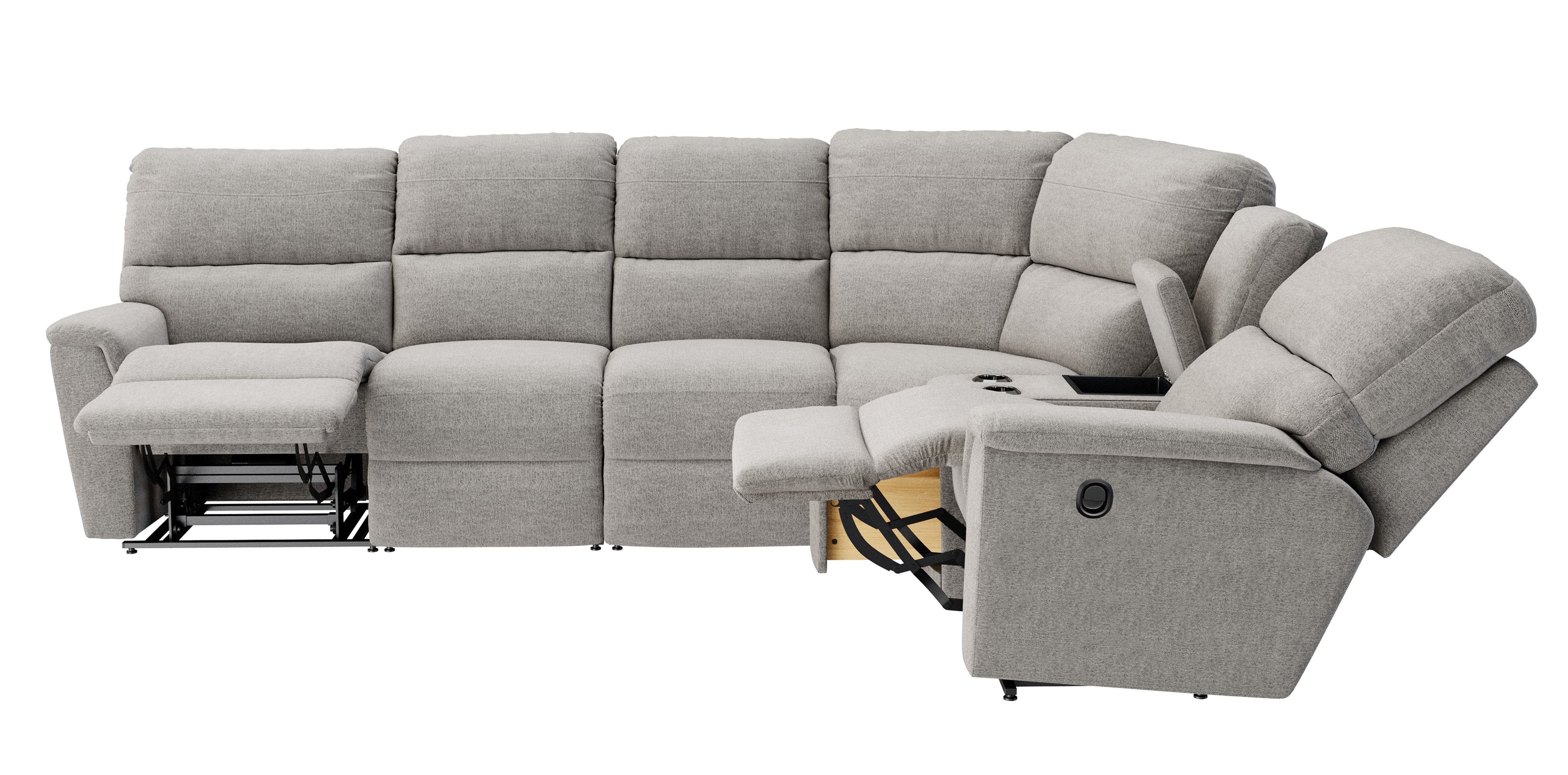 Ava 5 Piece Sectional with 2 Tri-Power Ends and 1 Tri-Power Armless - Image 14