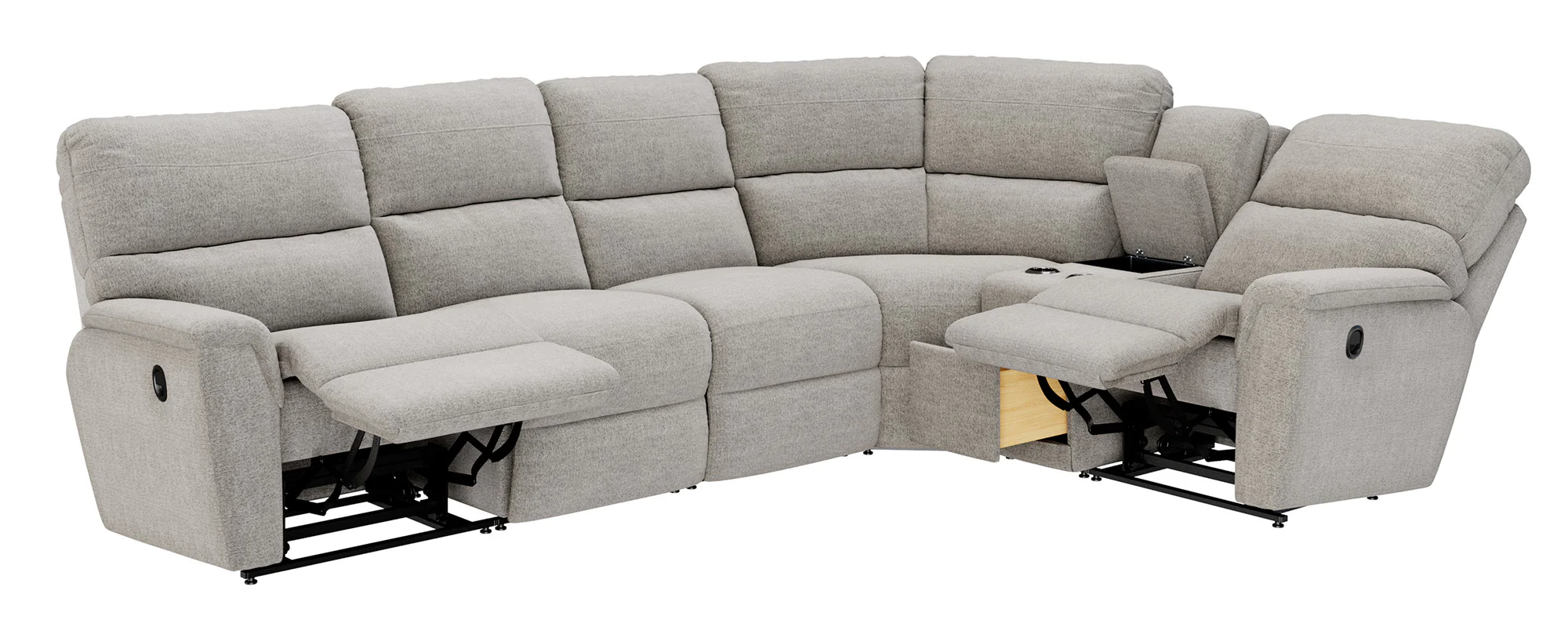 Ava 5 Piece Sectional with 2 Tri-Power Ends and 1 Tri-Power Armless - Image 2