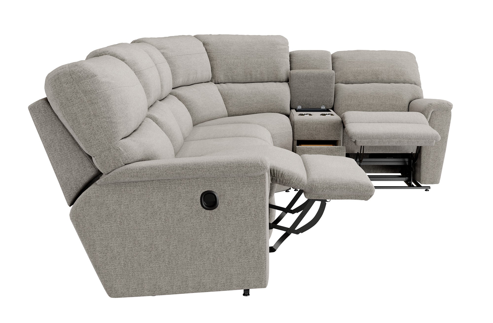 Ava 5 Piece Sectional with 2 Tri-Power Ends and 1 Tri-Power Armless - Image 3
