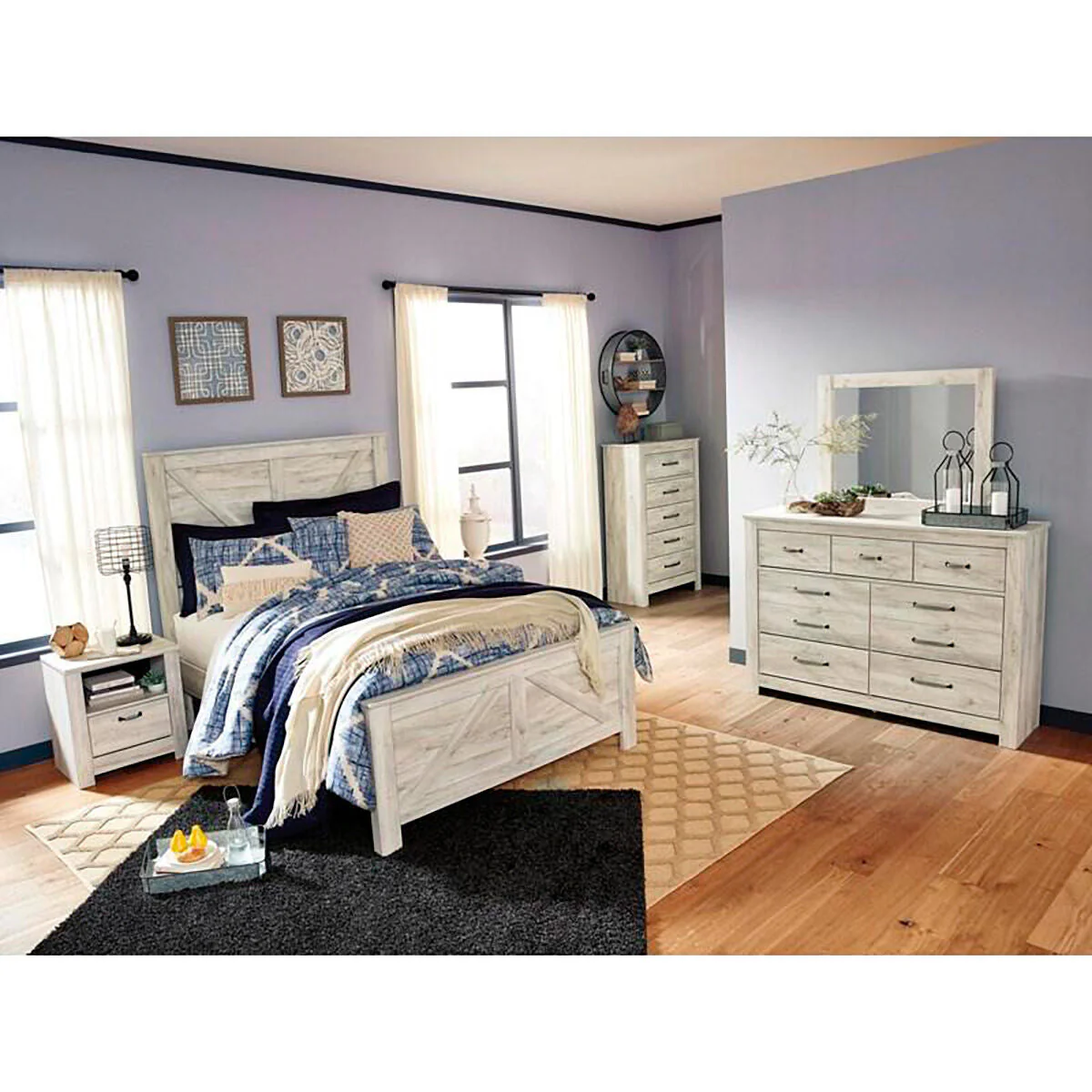 Bellaby Cross Buck Panel Bed - Image 3