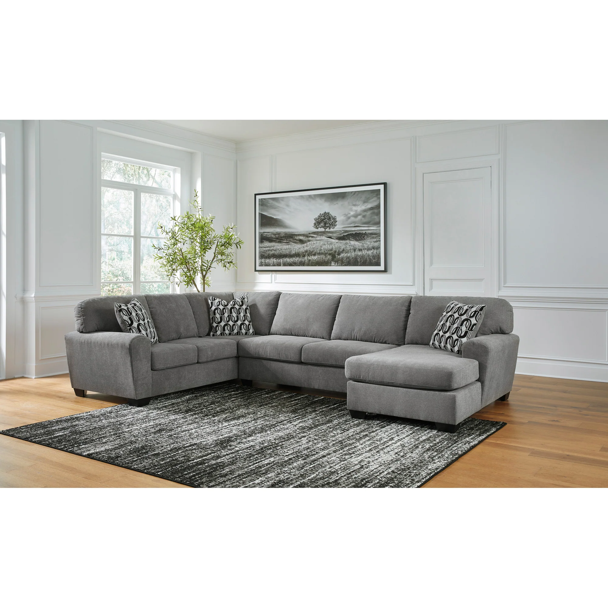 Birkdale Court 3 Piece Right Chaise Sectional - Image 2