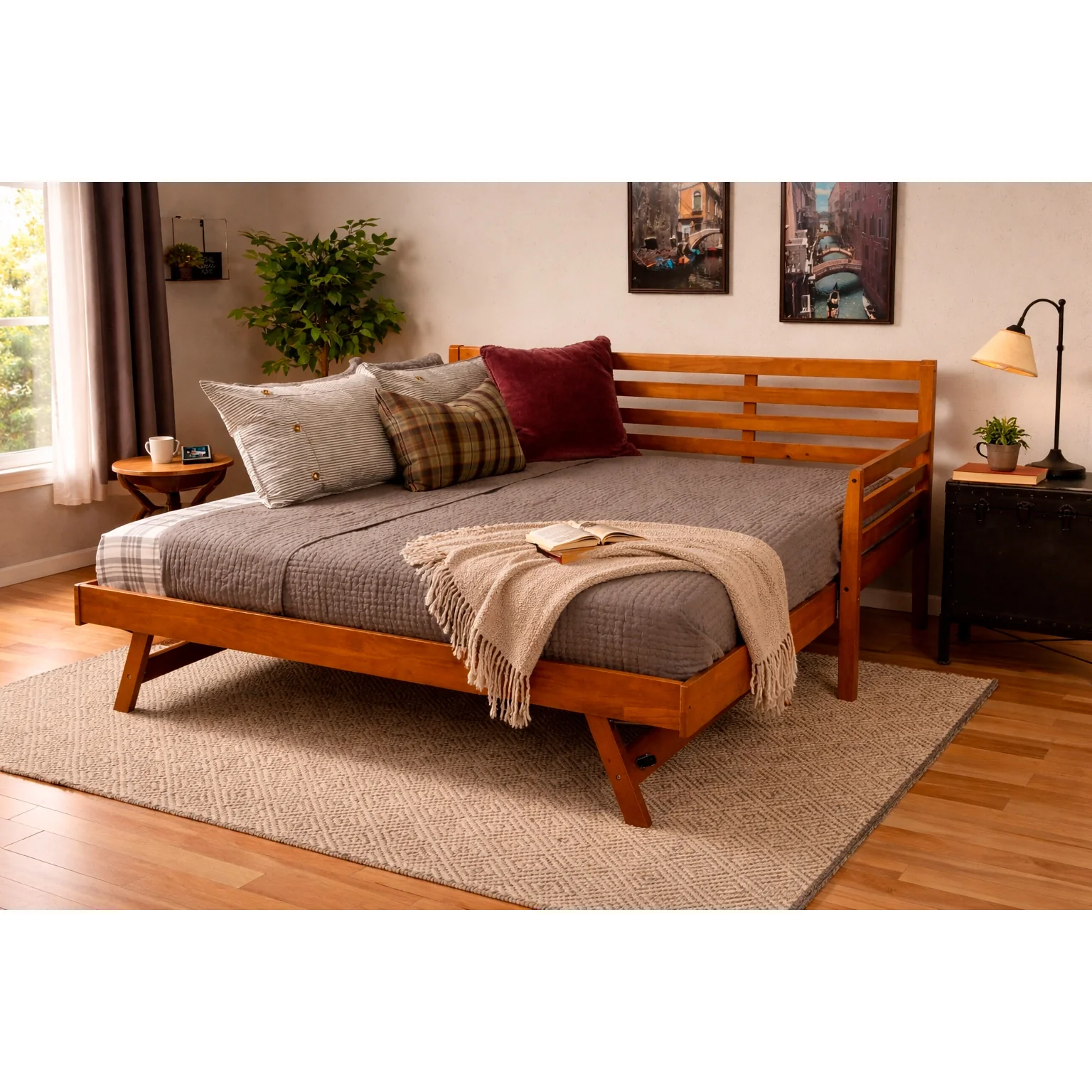 Boho Daybed with Pop Up Trundle - Image 10