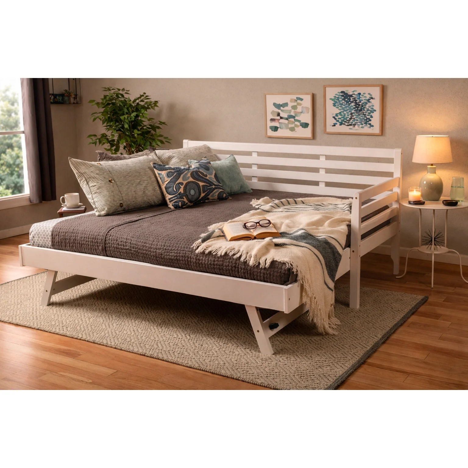 Boho Daybed with Pop Up Trundle - Image 17