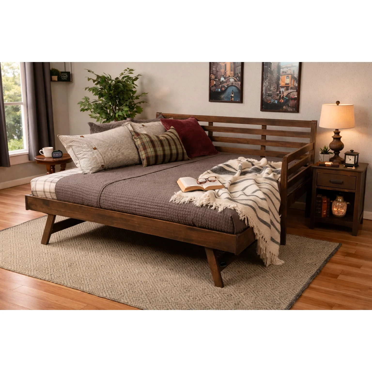 Boho Daybed with Pop Up Trundle - Image 3