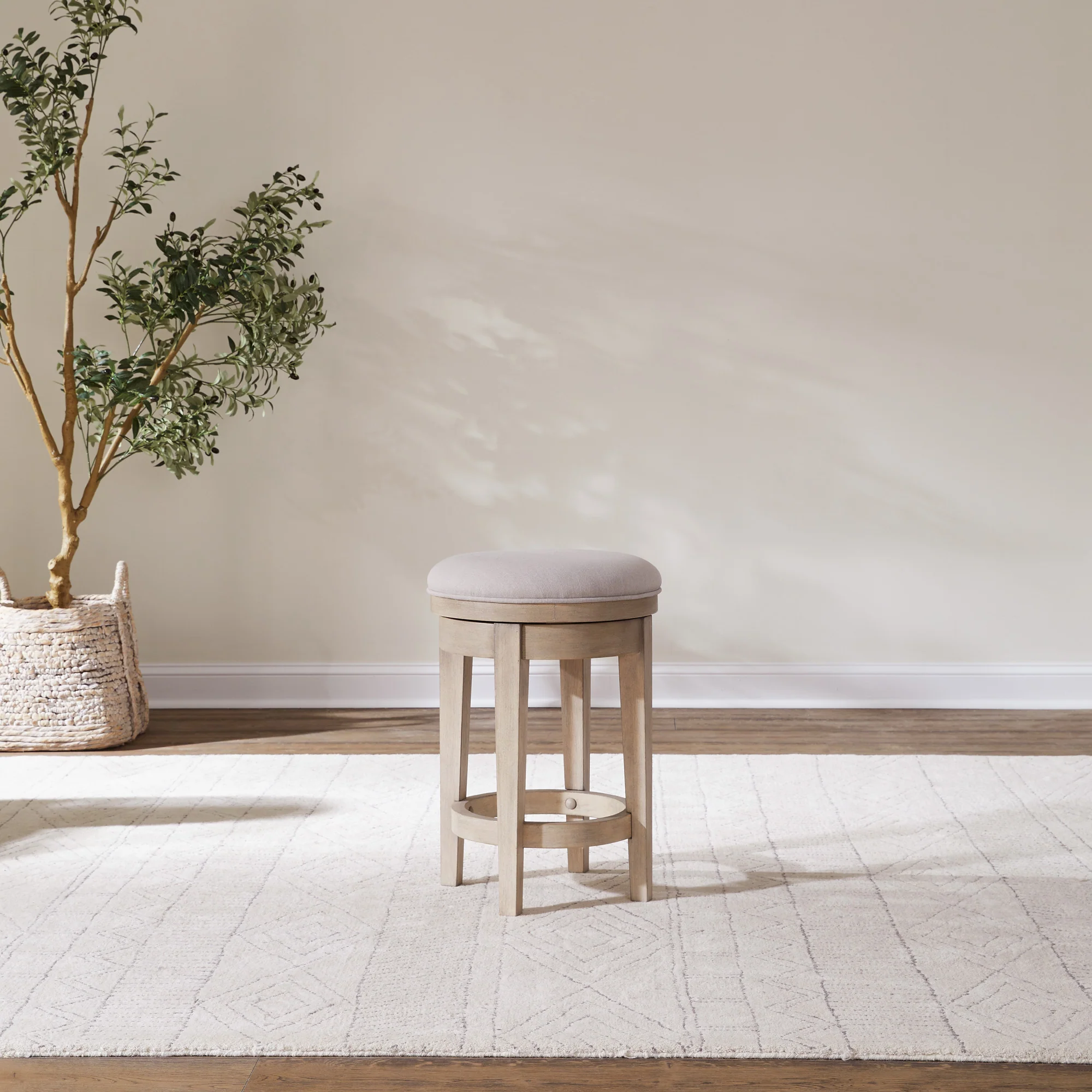 Brentwood Upholstered Swivel Counter Stool - Image 3
