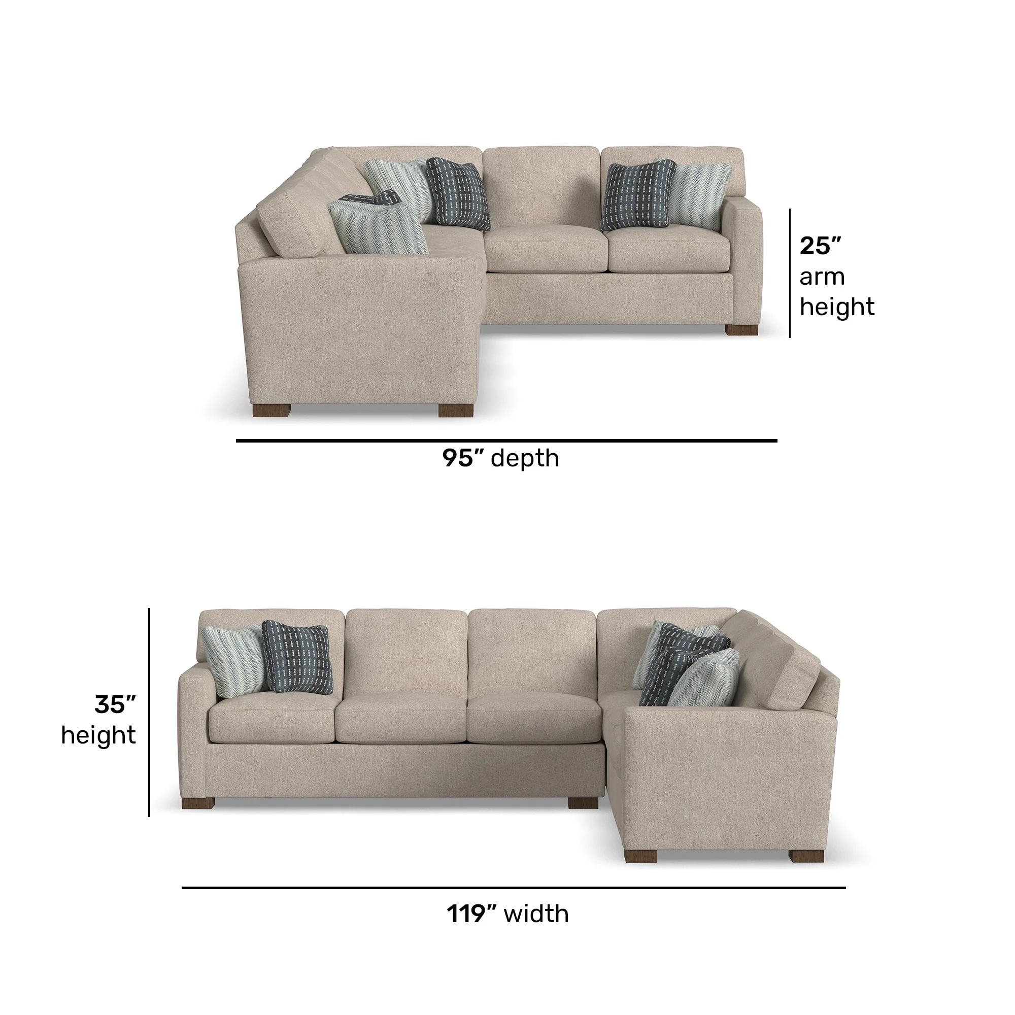 Bryant 2 Piece Left Sofa Sectional - Image 6