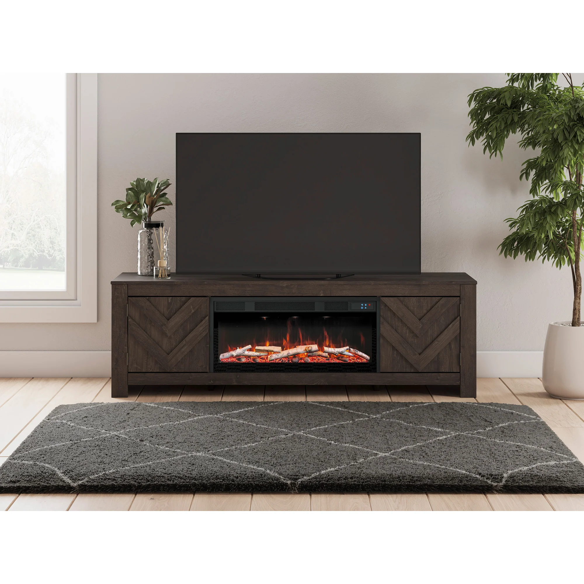Cayboni 71 Inch Fireplace TV Stand - Image 7