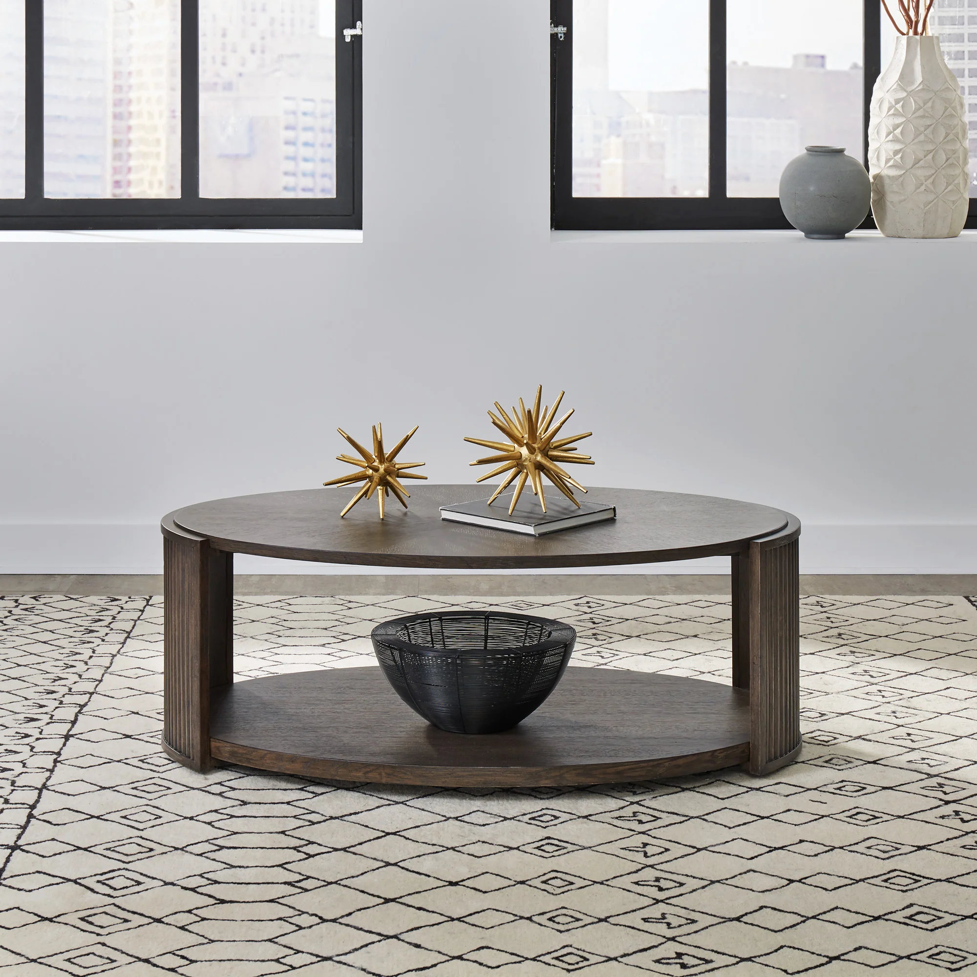 City View Oval Coffee Table - Image 3