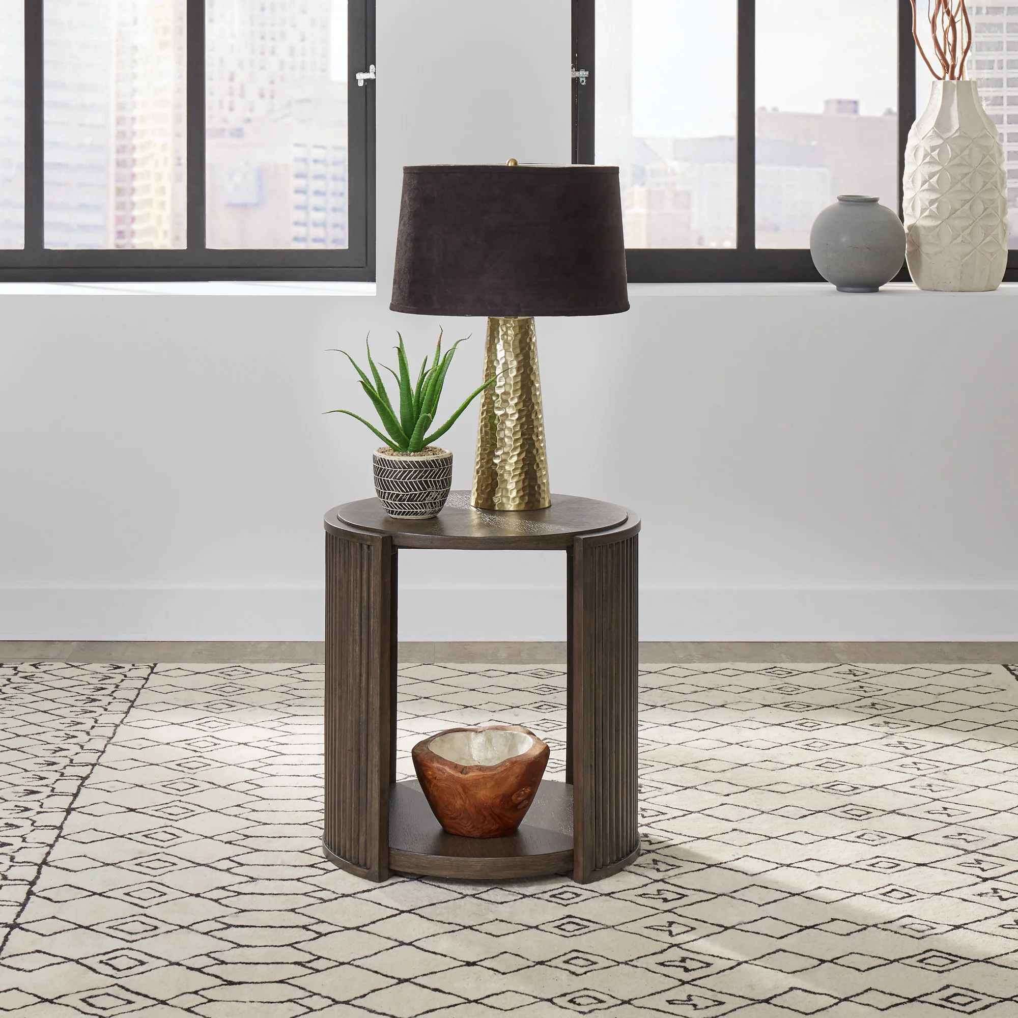 City View Round End Table - Image 3