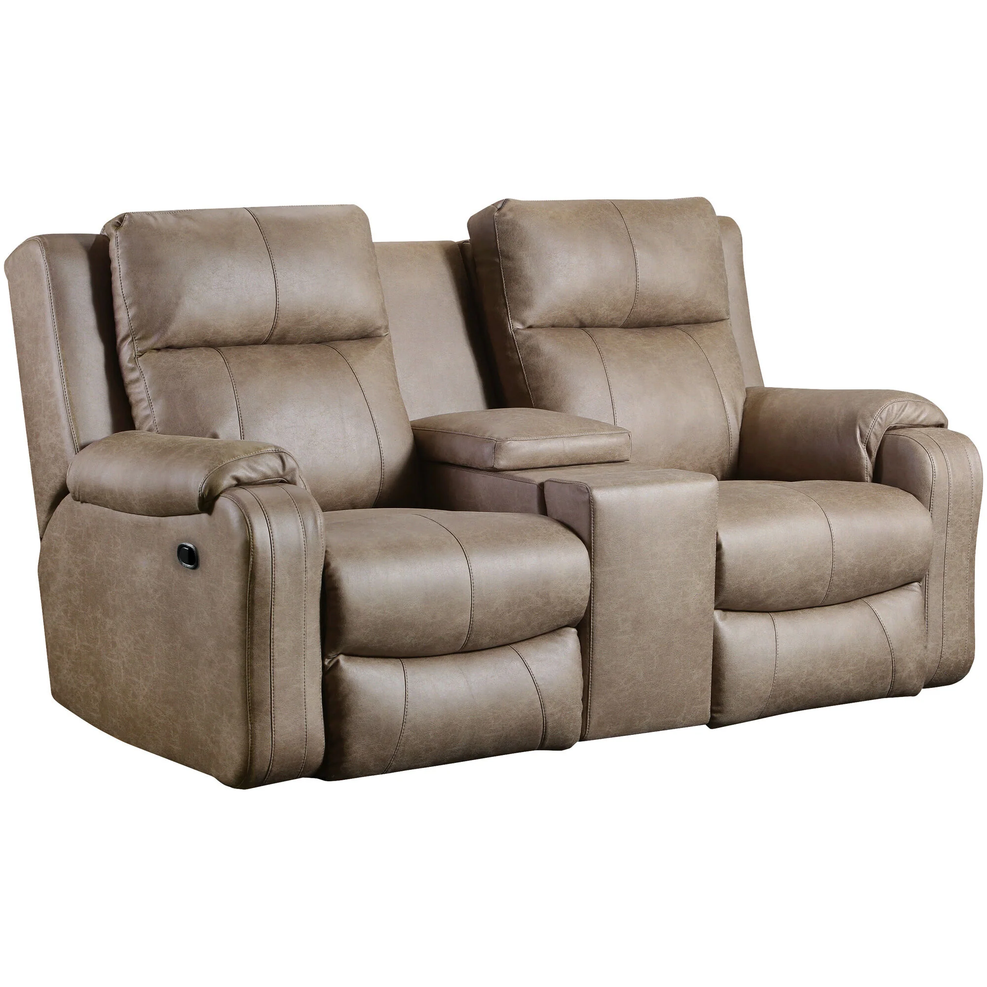 Contour Reclining Console Loveseat