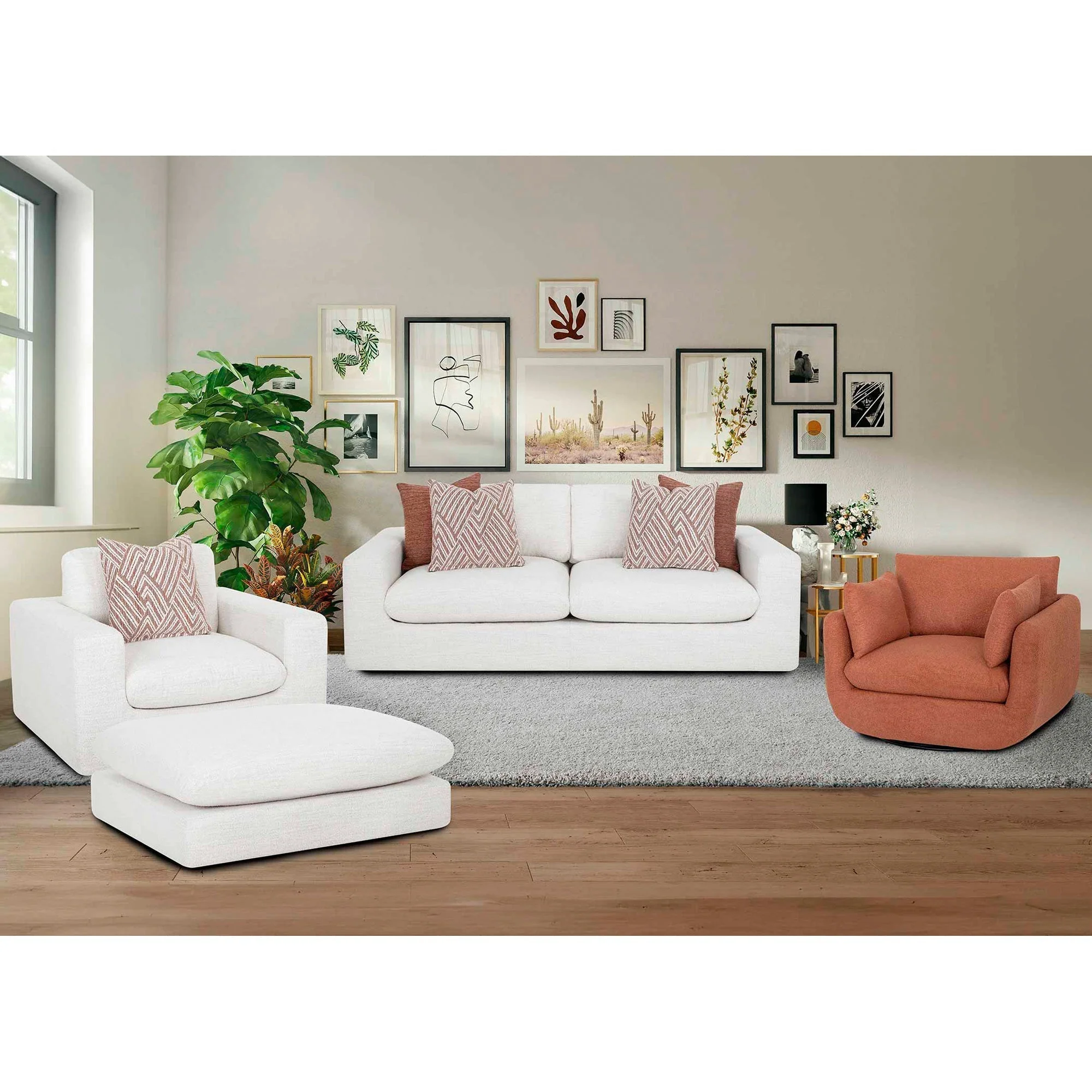 Cormic Swivel Accent Chair - Image 3