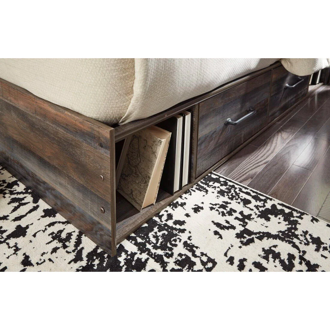 Drystan 4 Drawer Bookcase Storage Bed - Image 9