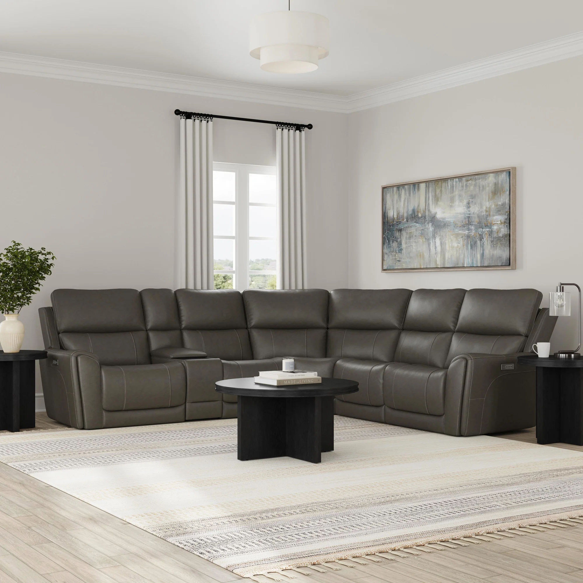 Dylan 6 Piece Sectional with 2 Power Ends and 1 Power Armless - Image 10