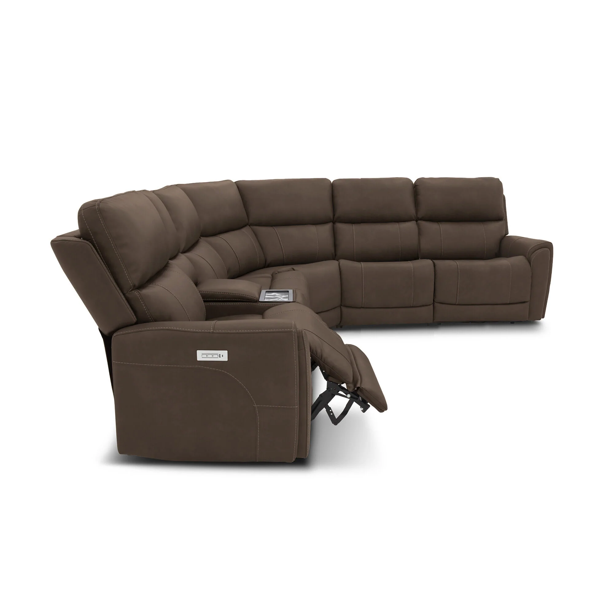 Dylan 6 Piece Sectional with 2 Power Ends and 2 Power Armless - Image 3