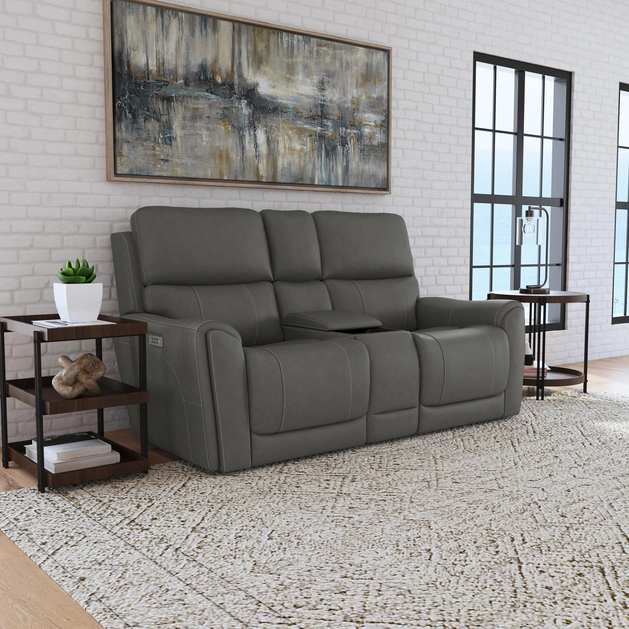 Dylan Power Reclining Console Loveseat - Image 4