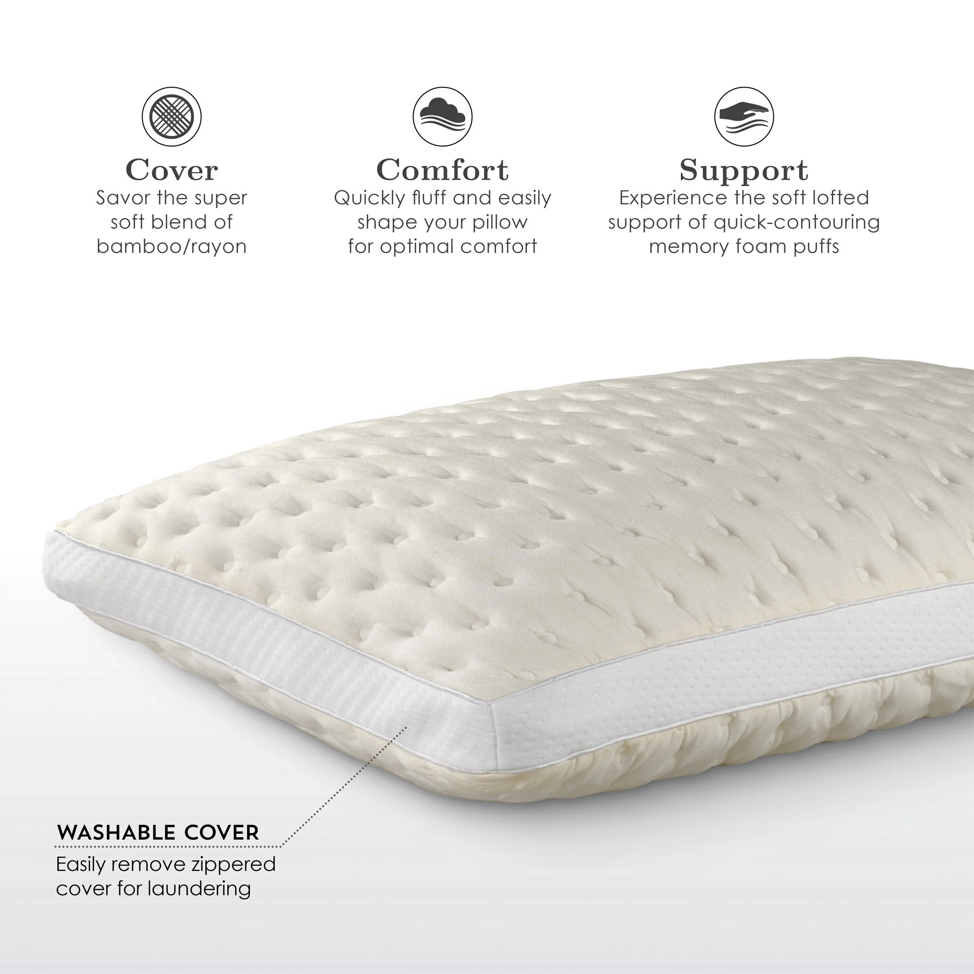 Fabrictech Bamboo Firm Pillow - Image 7