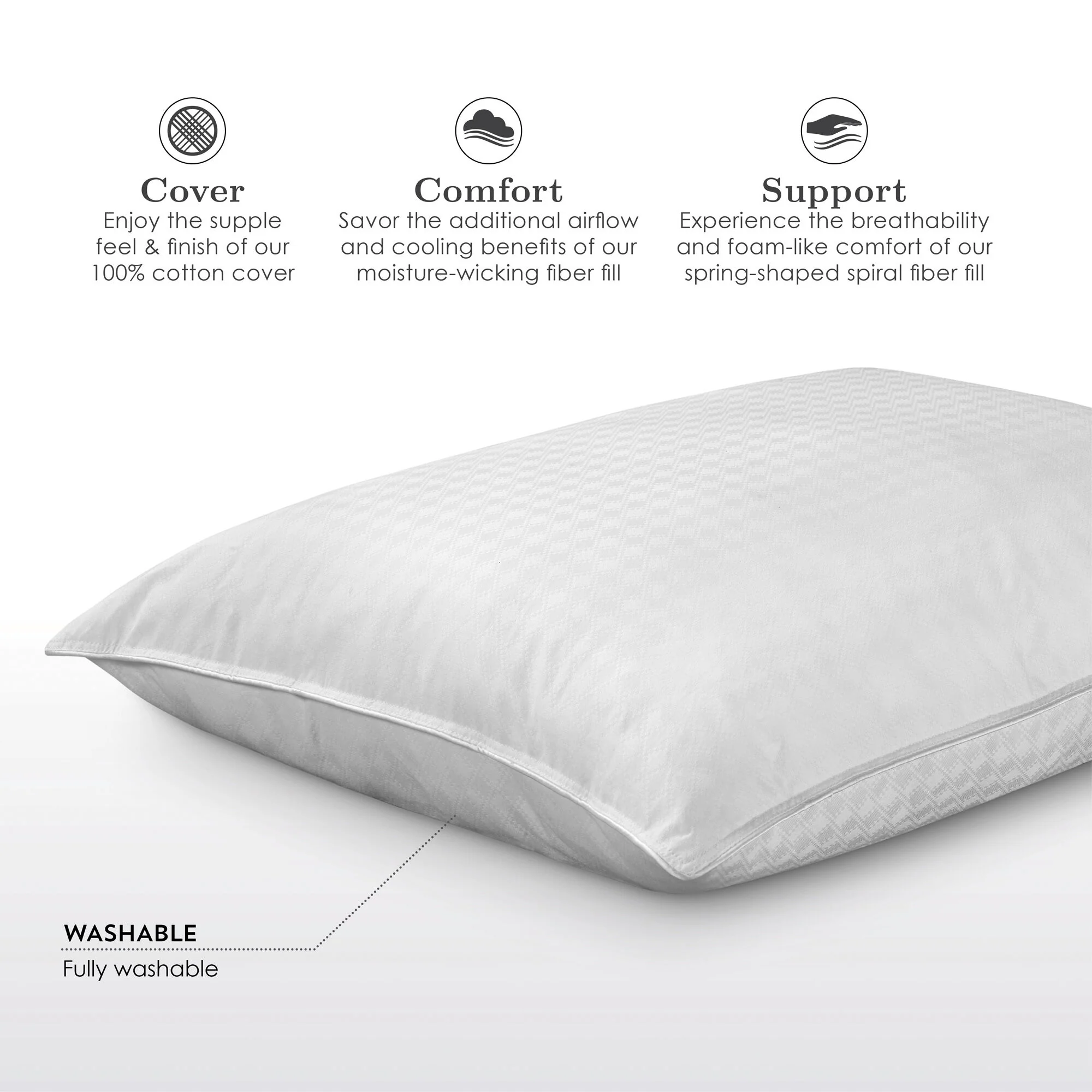 Fabrictech Cooling Memory Fiber Pillow - Image 4