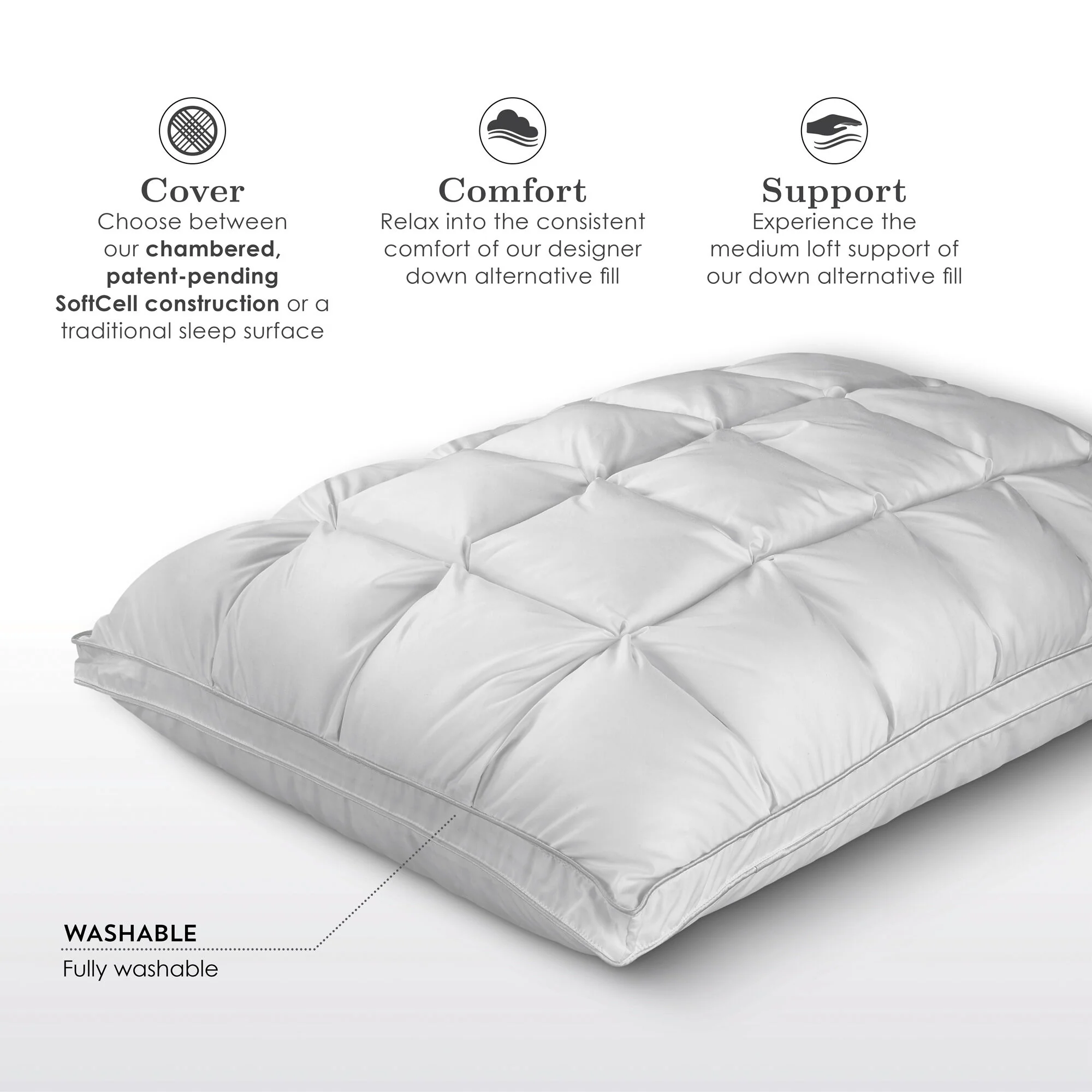 Fabrictech SoftCell Lite Pillow - Image 8