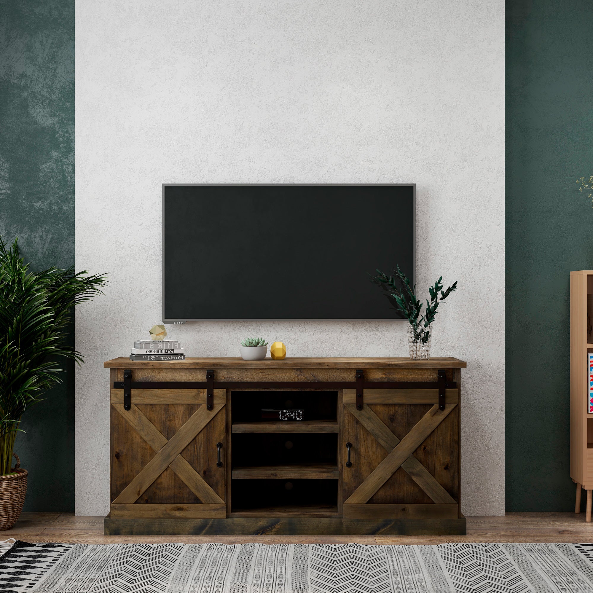 Farmhouse 66 Inch TV Stand - Image 11