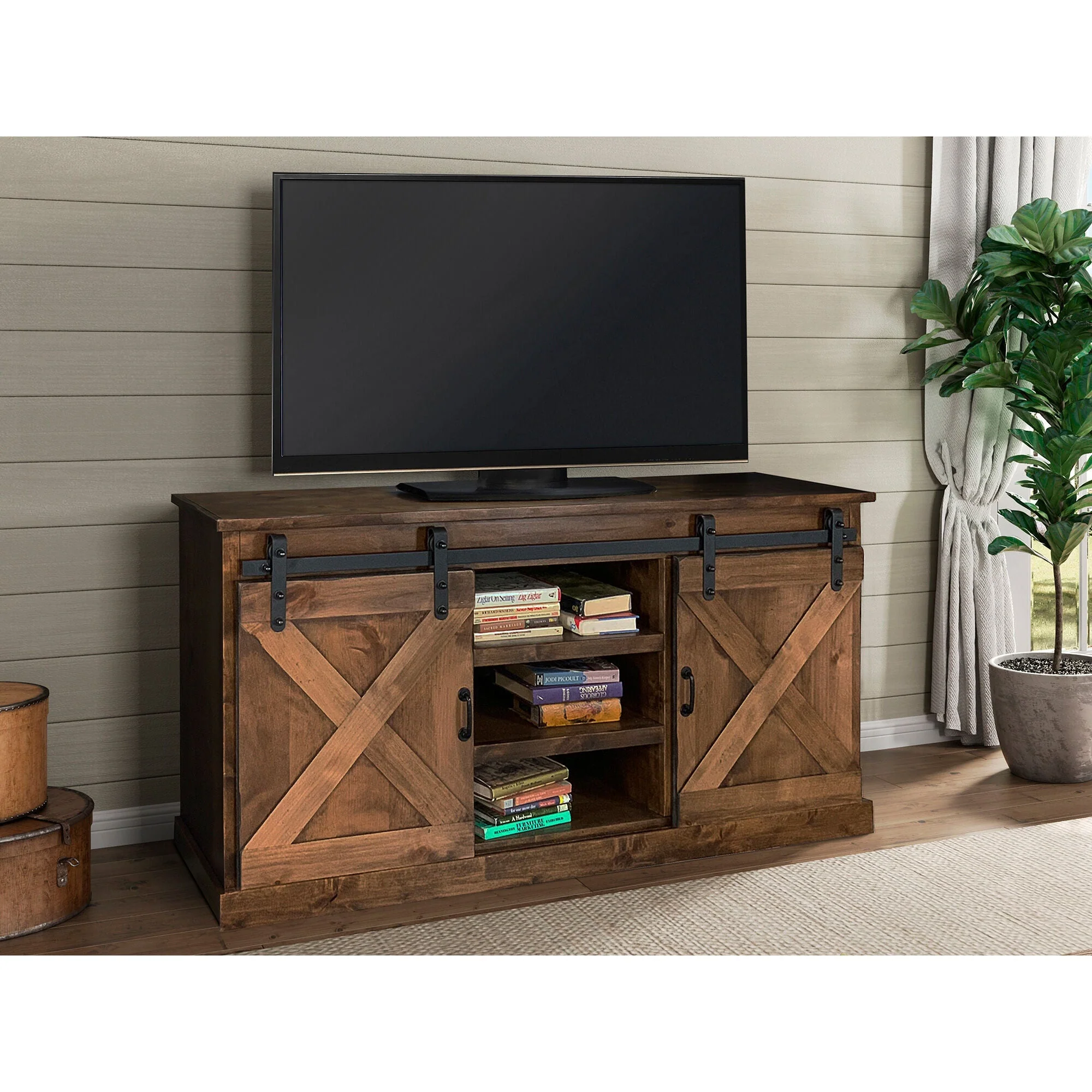 Farmhouse 66 Inch TV Stand - Image 3