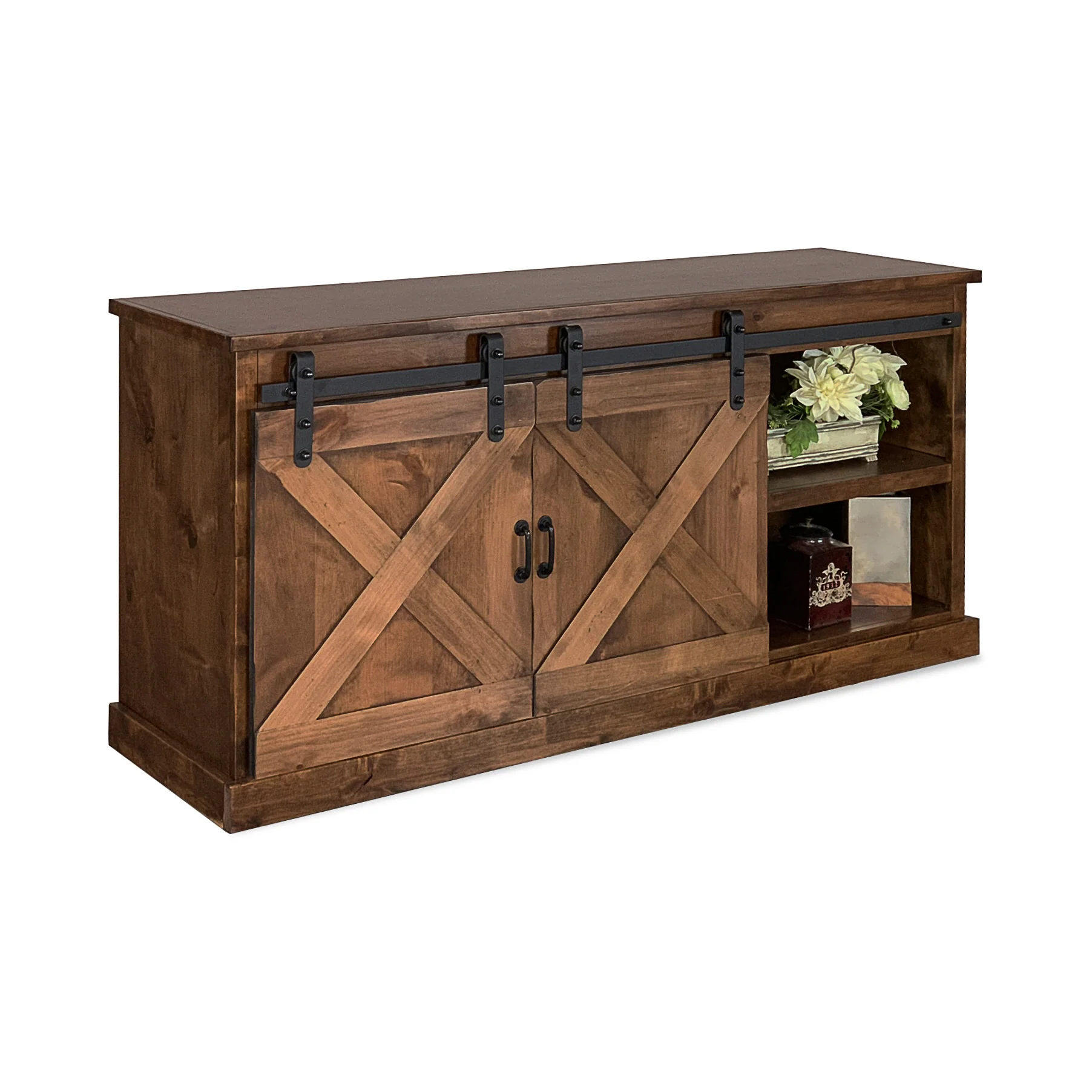 Farmhouse 66 Inch TV Stand - Image 4