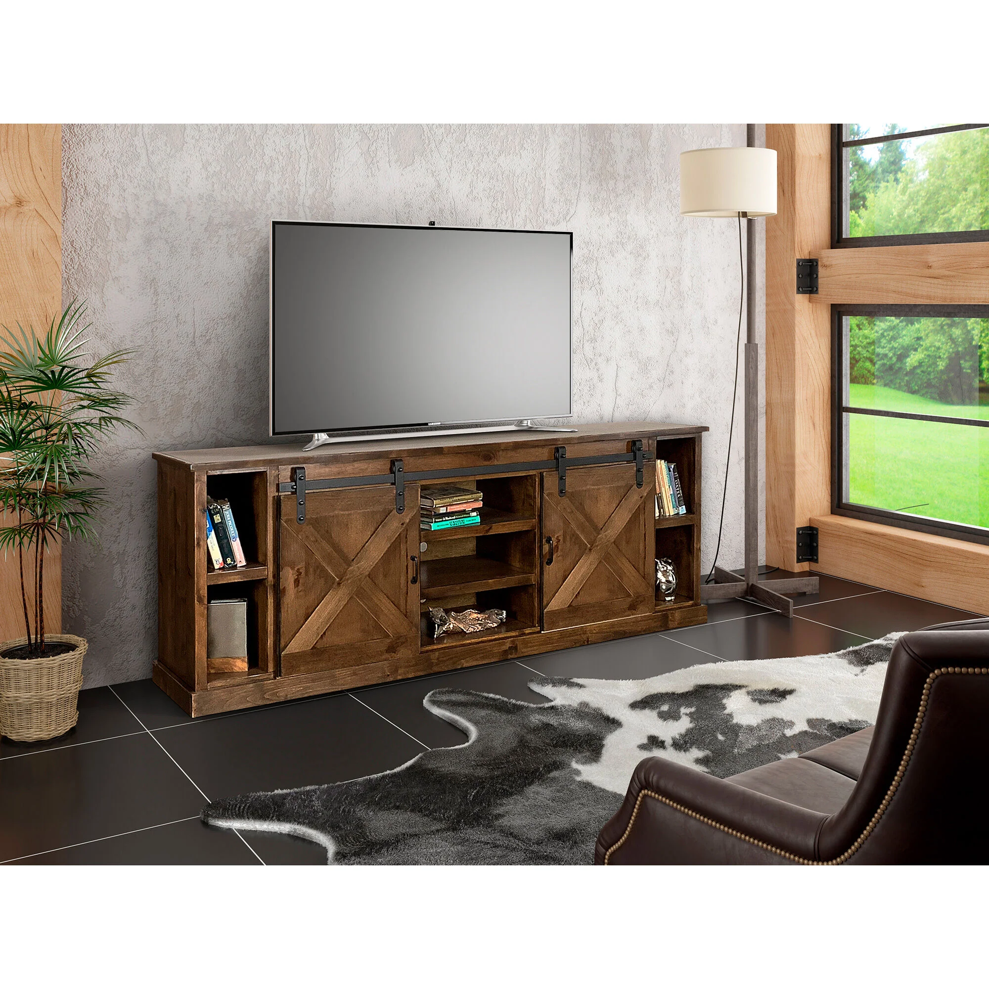 Farmhouse 85 Inch TV Stand - Image 3