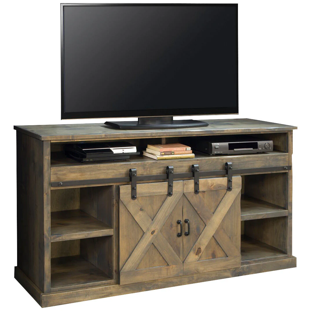 Farmhouse 66 Inch Fireplace Console - Image 4
