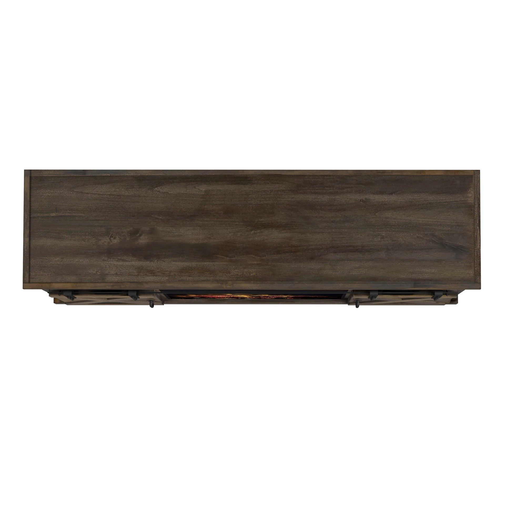 Farmhouse 66 Inch Fireplace Console - Image 7