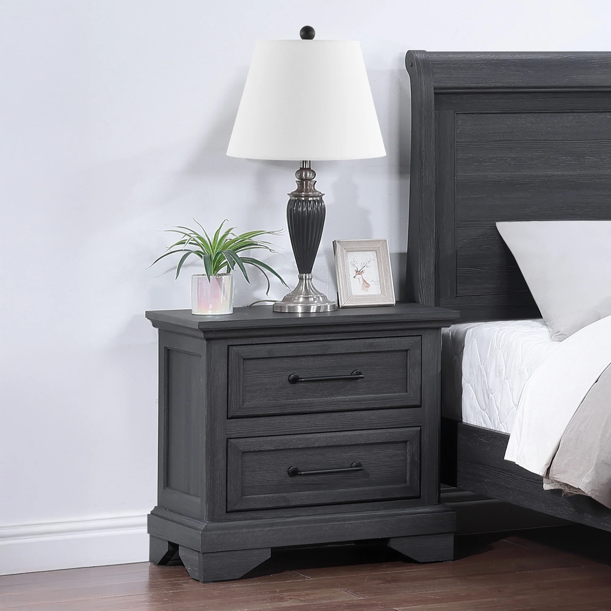 Faye 2 Drawer Nightstand - Image 3
