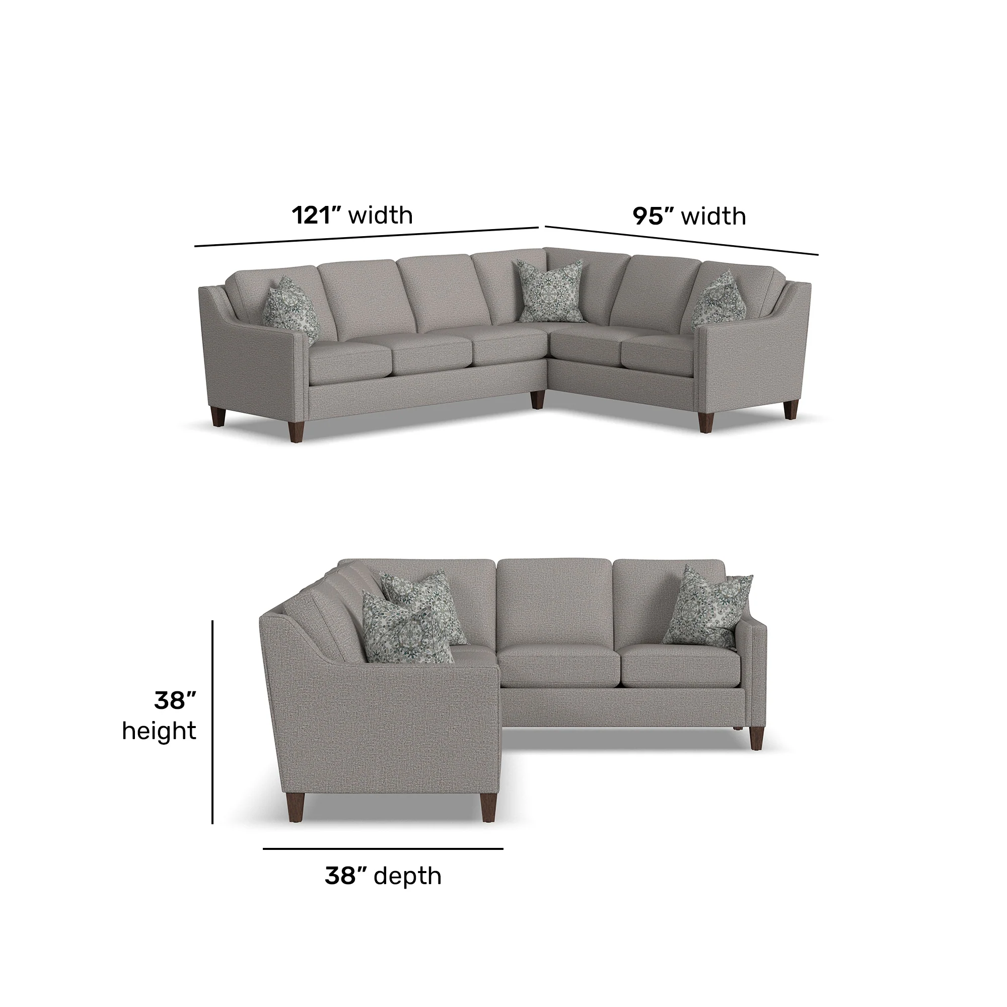 Finley 2 Piece Left Sofa Sectional - Image 6