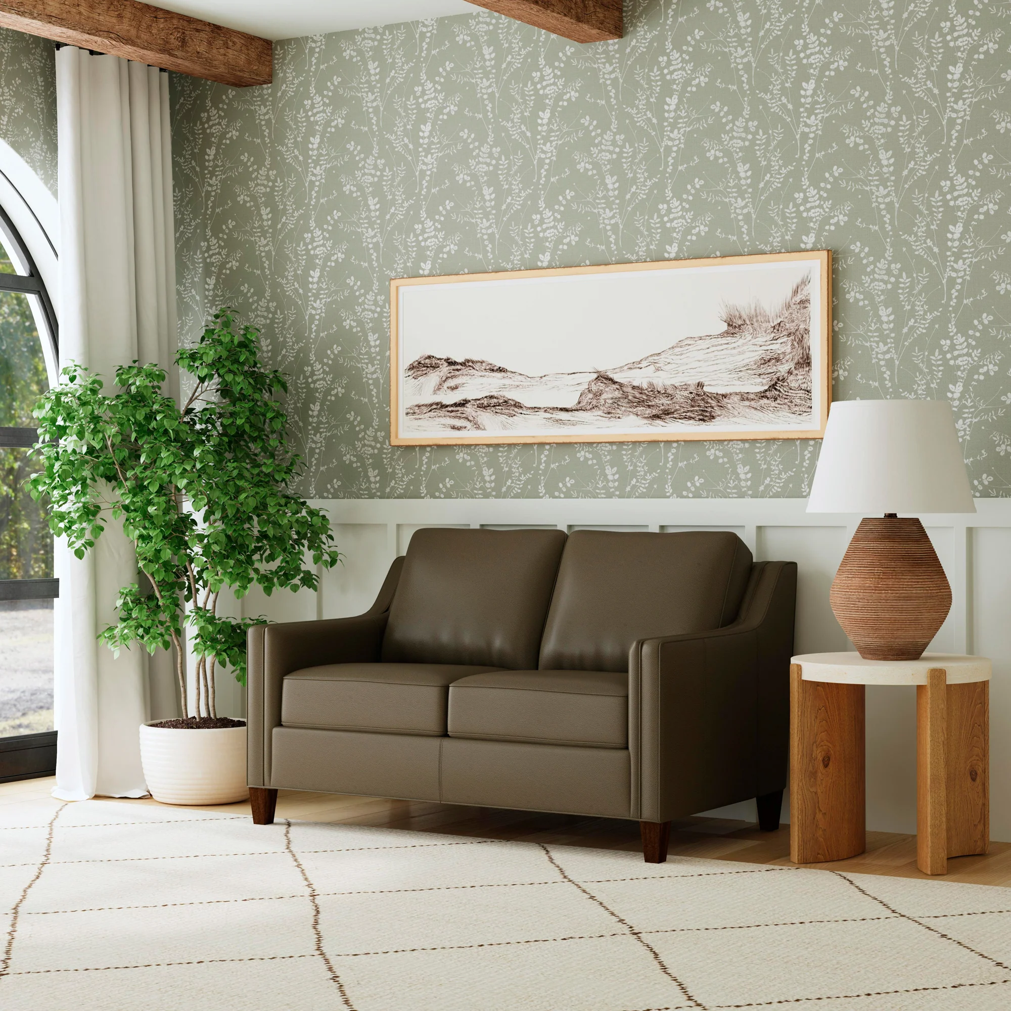 Finley Leather Loveseat - Image 3