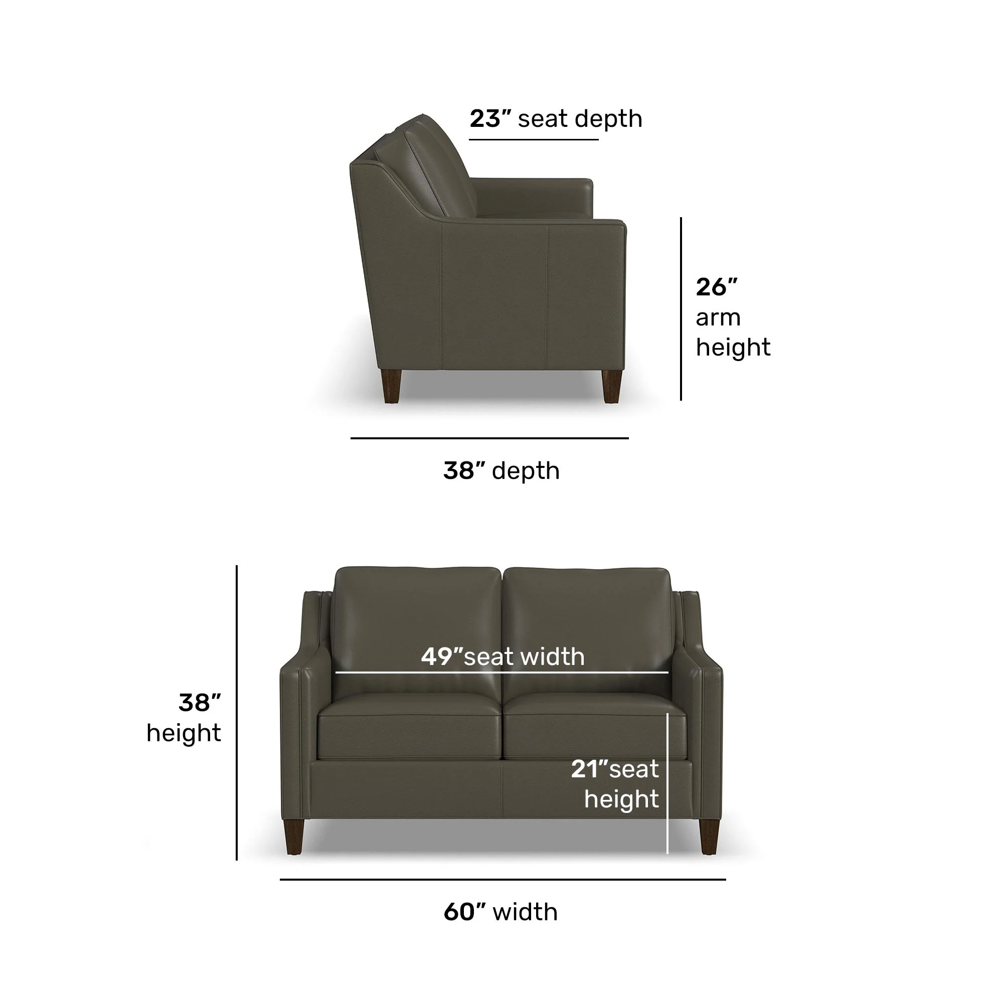Finley Leather Loveseat - Image 6