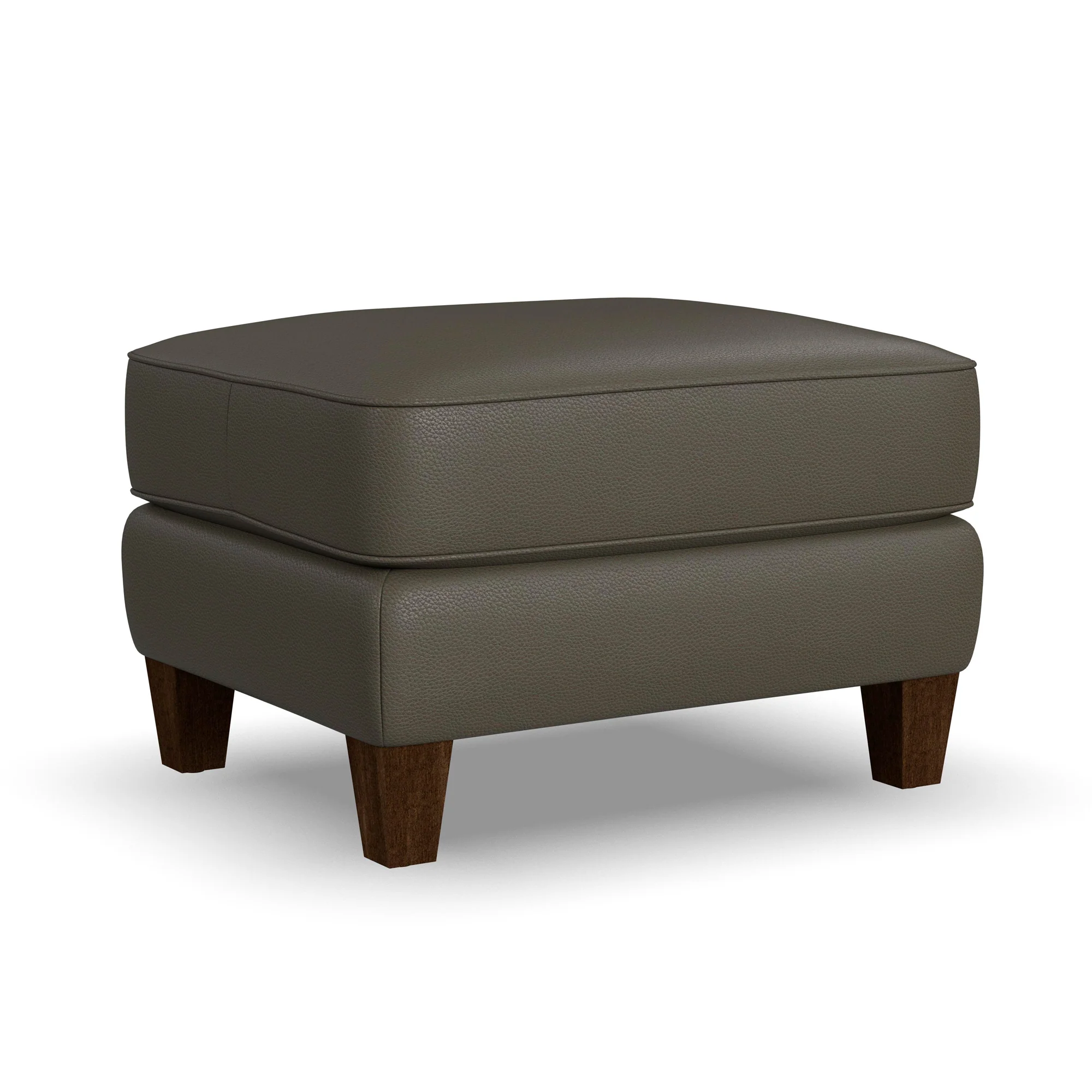 Finley Leather Ottoman - Image 2