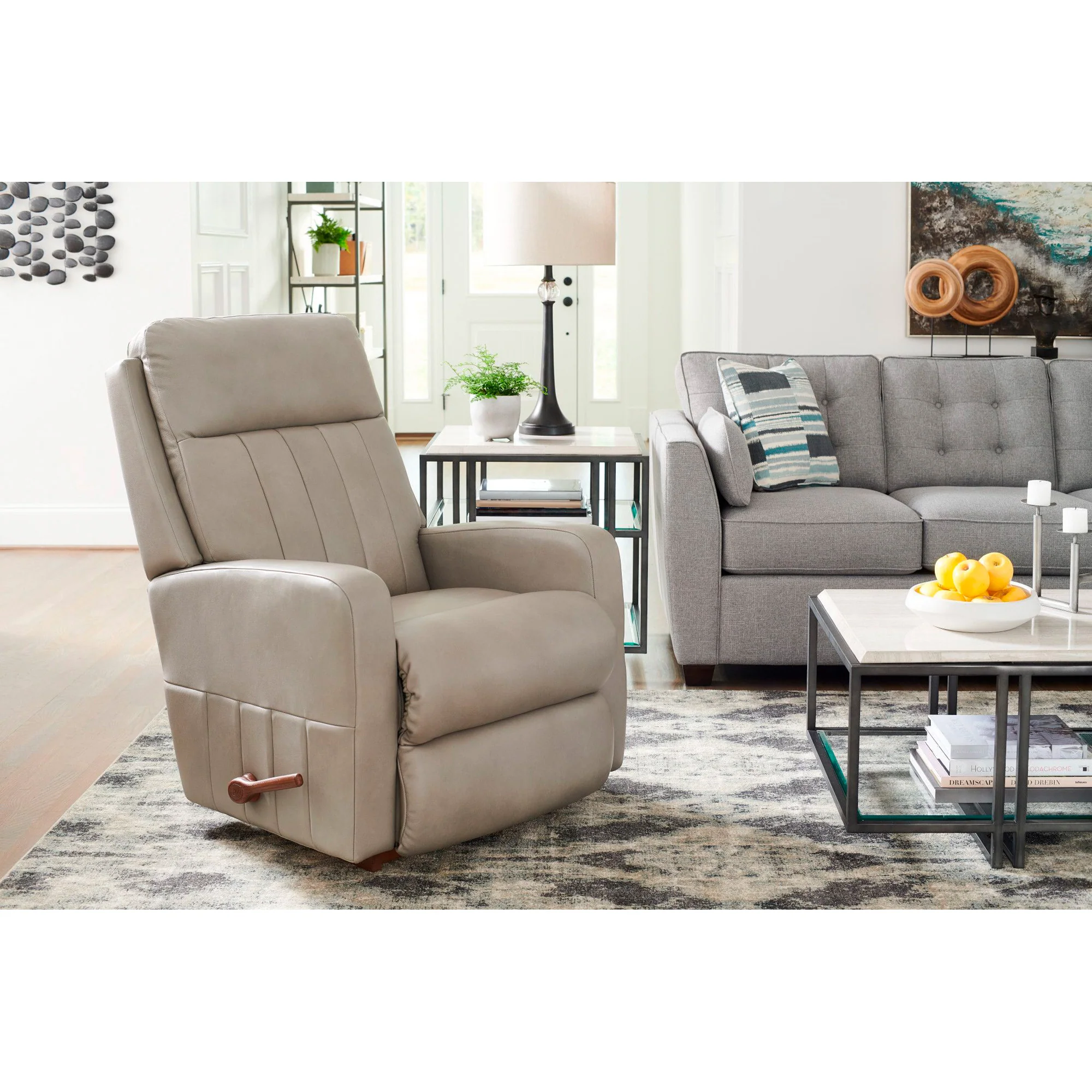 Finley Leather Rocker Recliner - Image 3