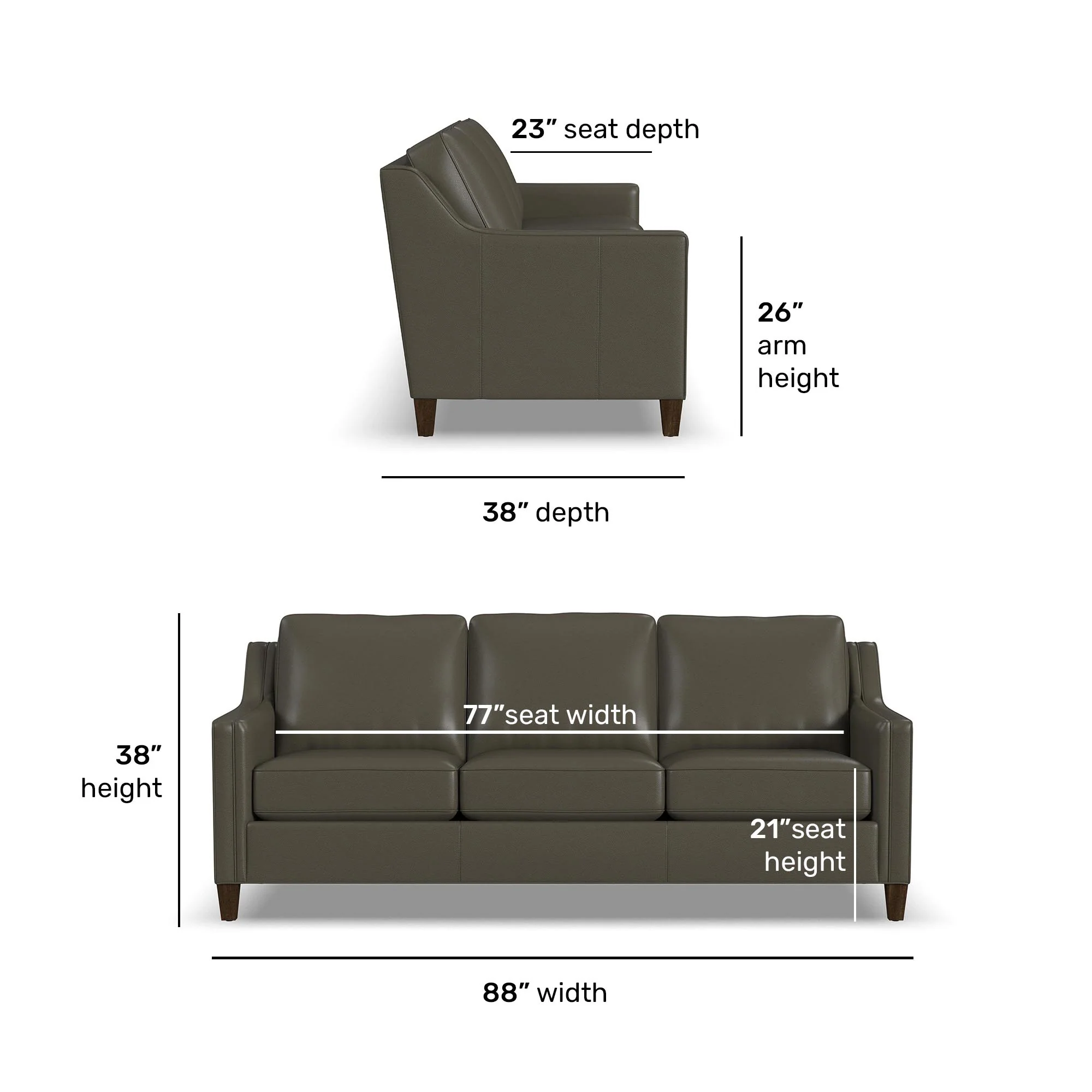 Finley Leather Sofa - Image 6