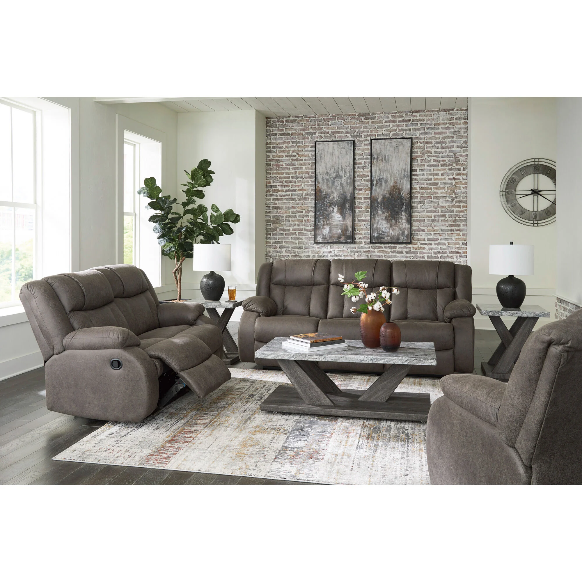 First Base Reclining Loveseat - Image 3