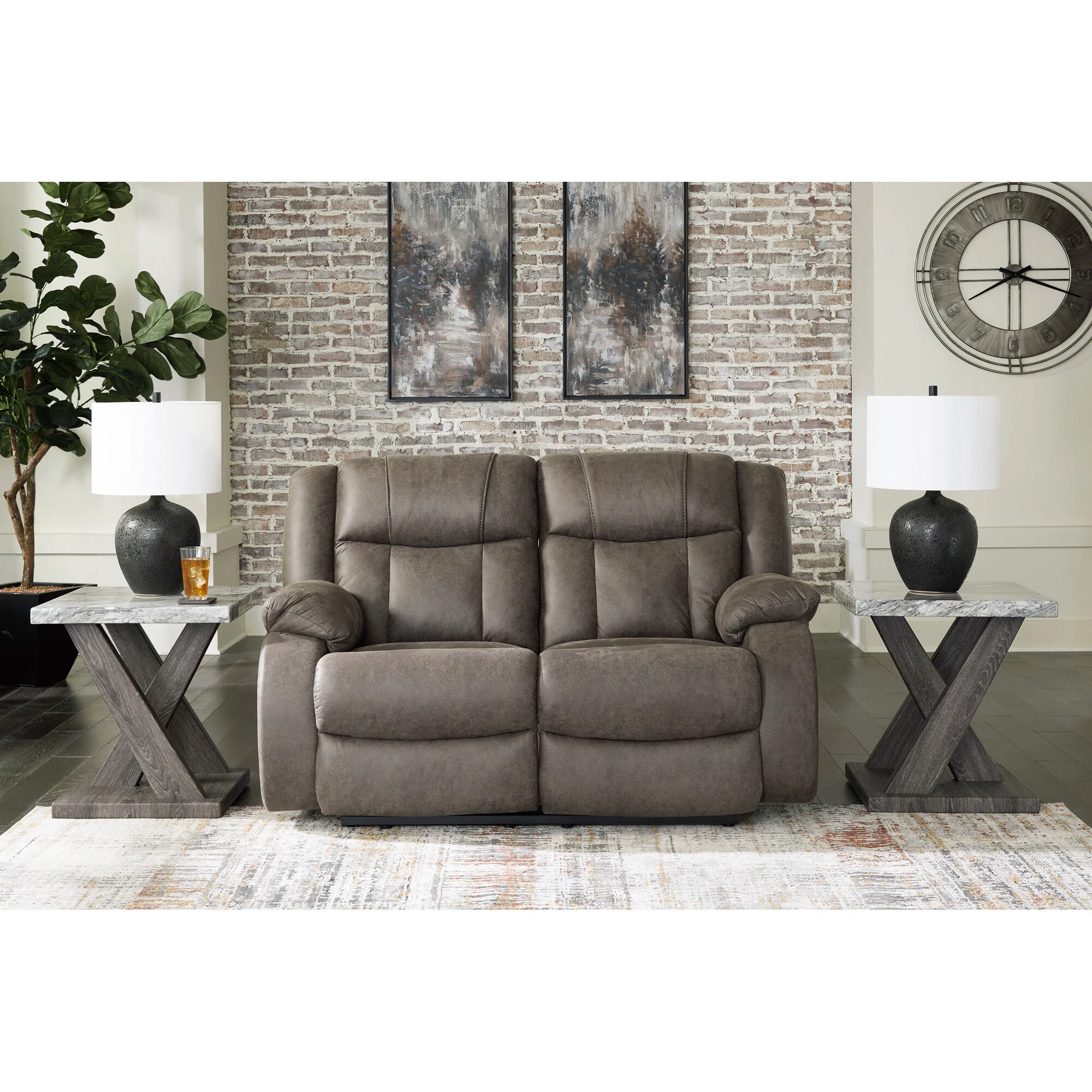 First Base Reclining Loveseat - Image 4
